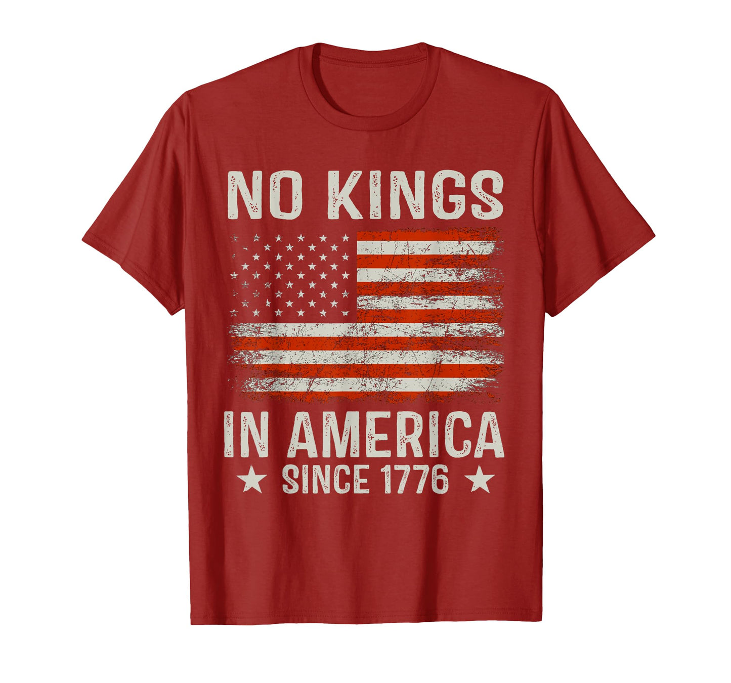 No Kings In America Since 1776 Patriotic USA 4th Of July T-Shirt
