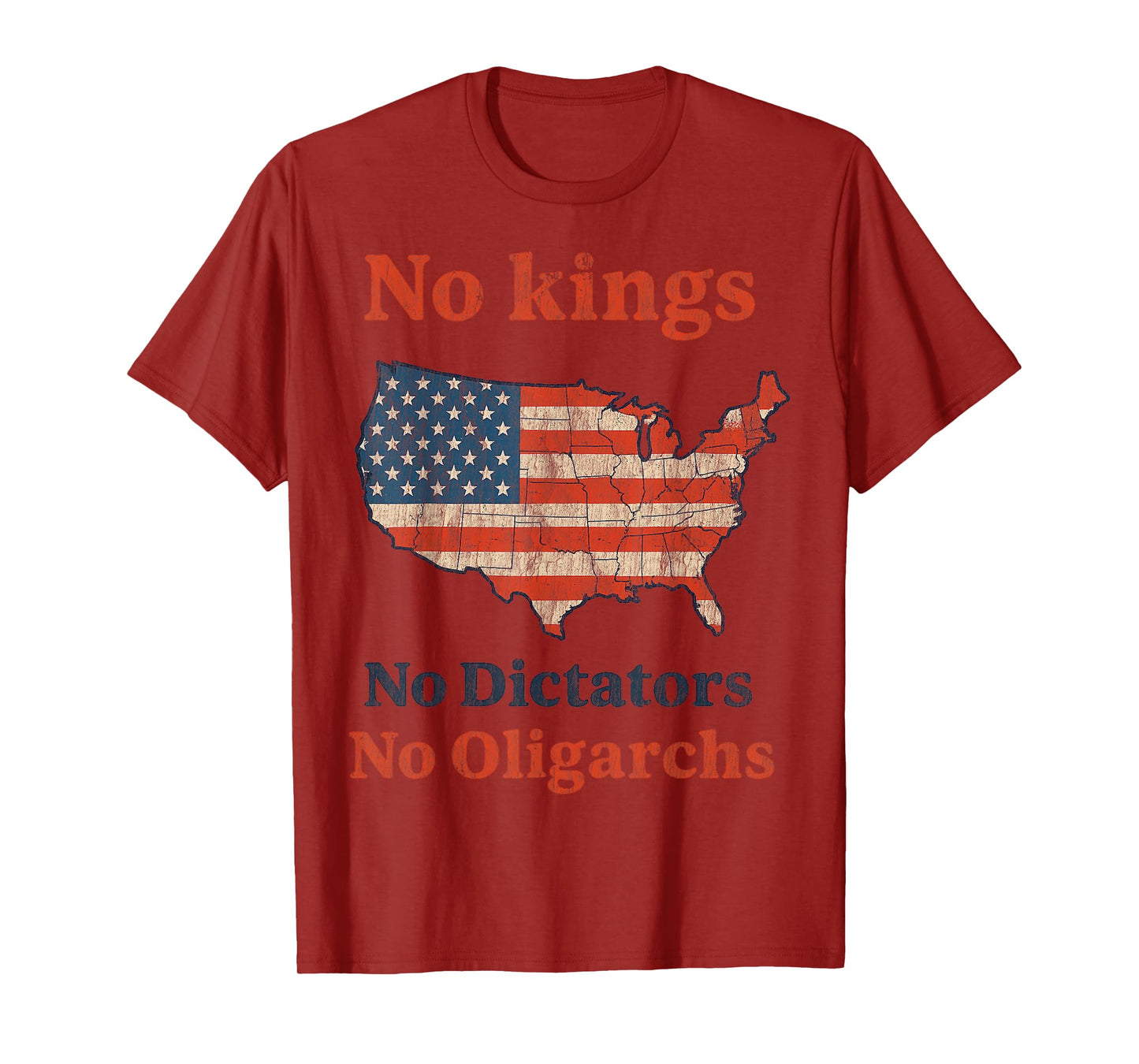 No Kings No Dictators No Oligarchs Anti Oligarchy Resist T-Shirt