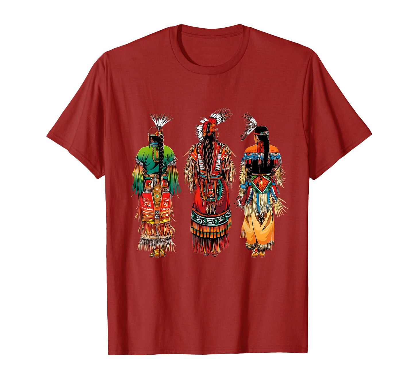 Indian Tribe Native American Feather Headdress Indian Chief T-Shirt