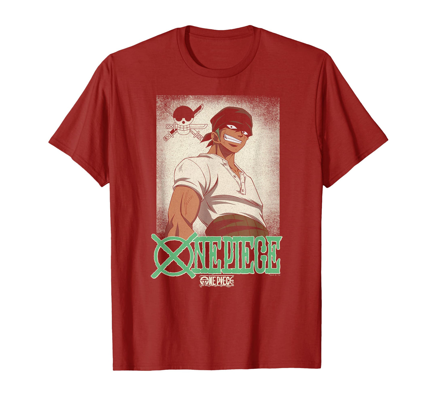 One Piece Anime Vintage Illustration Roronoa Zoro T-Shirt