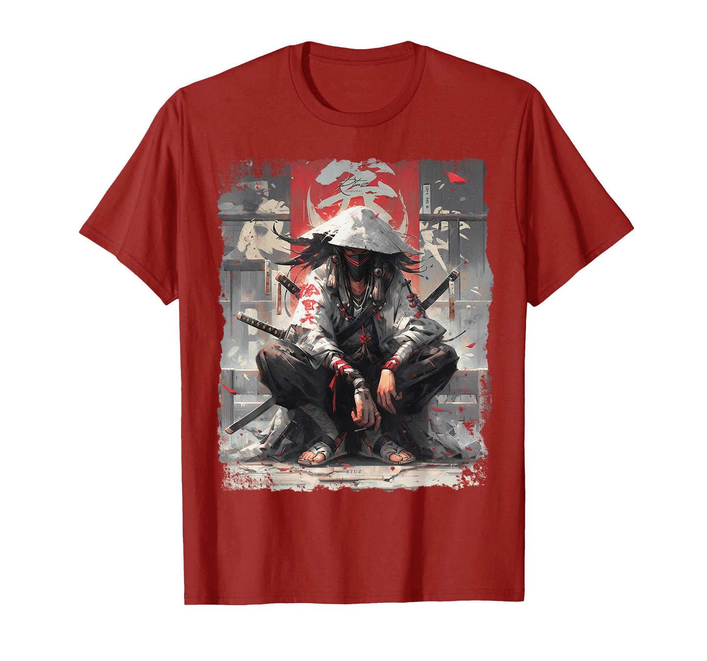 Samurai Sword Katana Ninja Japan Manga Anime Streetwear T-Shirt