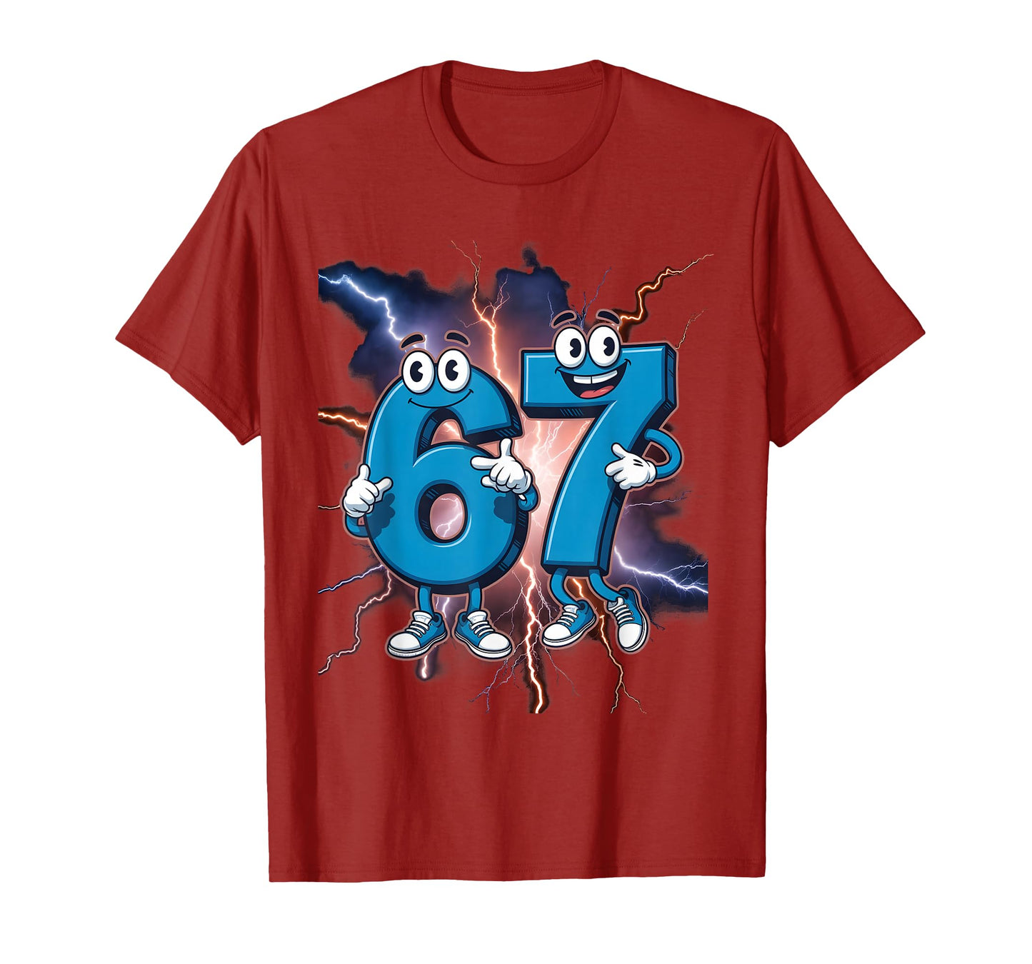 67 Brainrot Italian Meme Funny 67 Kids Costume Six Seven 6-7 T-Shirt