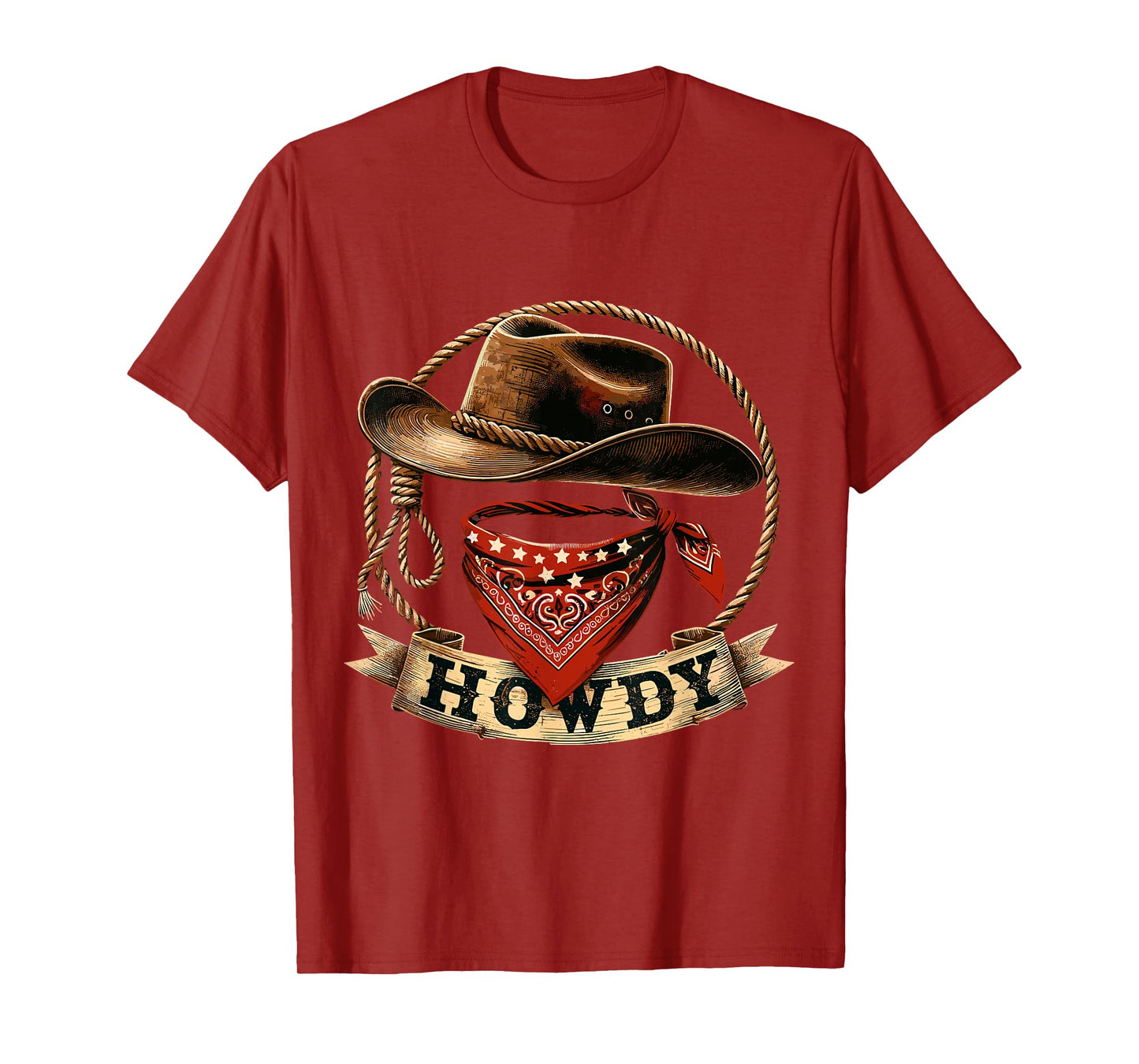Howdy Western Cowboy Hat Rodeo T-Shirt