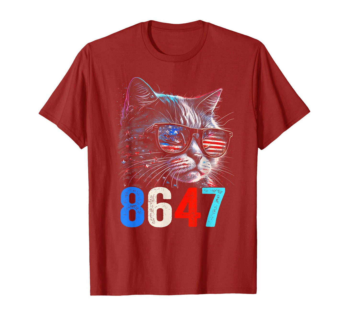 8647 retro 86 47 Cat Lovers T-Shirt for Men Women