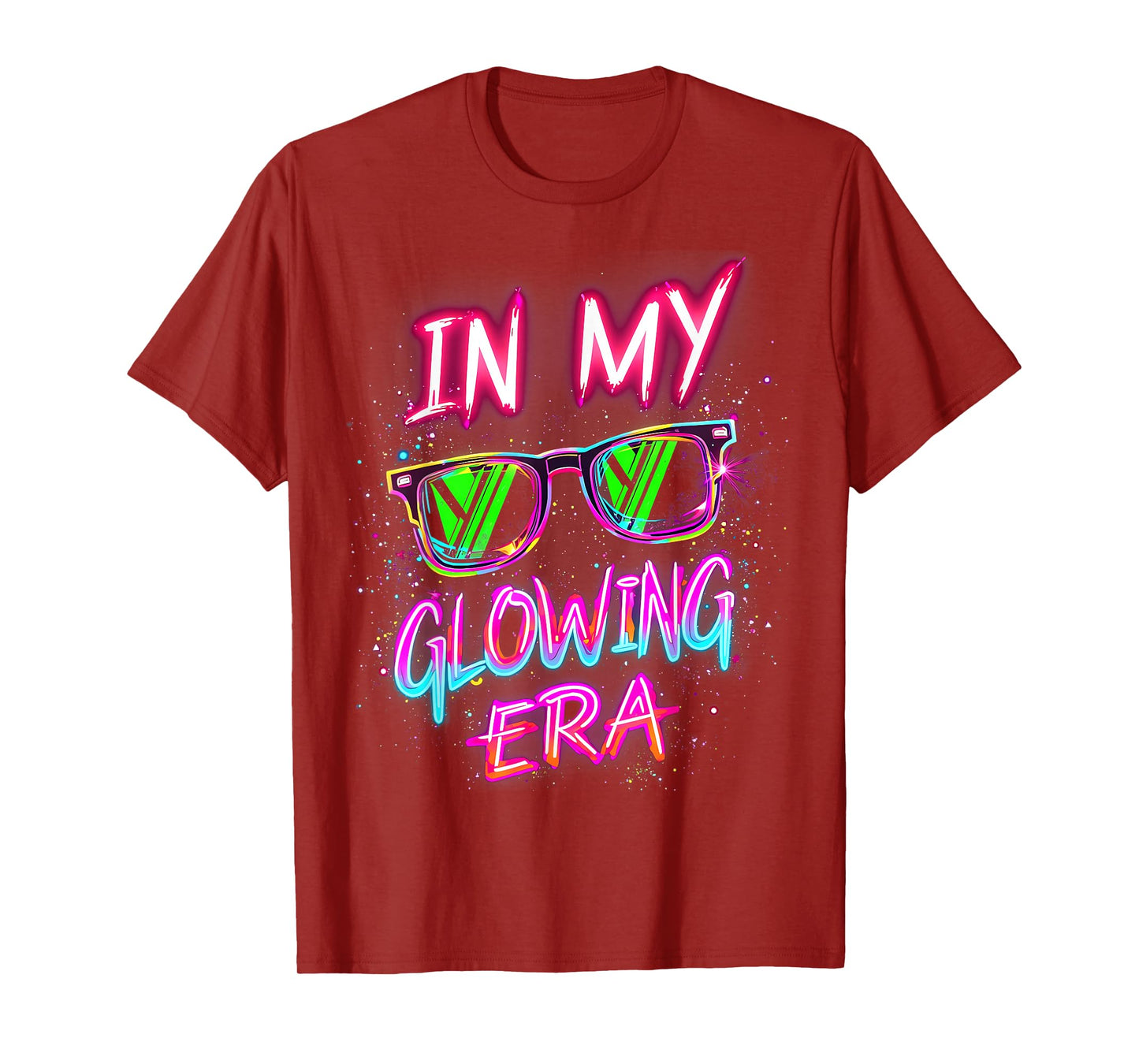 In My Glowing Era Groovy Colorful Bright T-Shirt