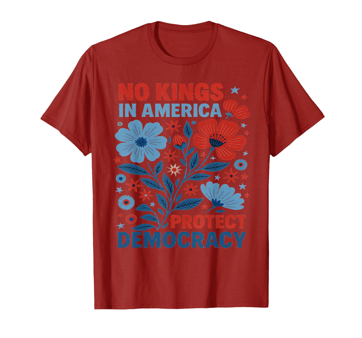 Protest Democracy No Kings in America Real Patriots Fight T-Shirt
