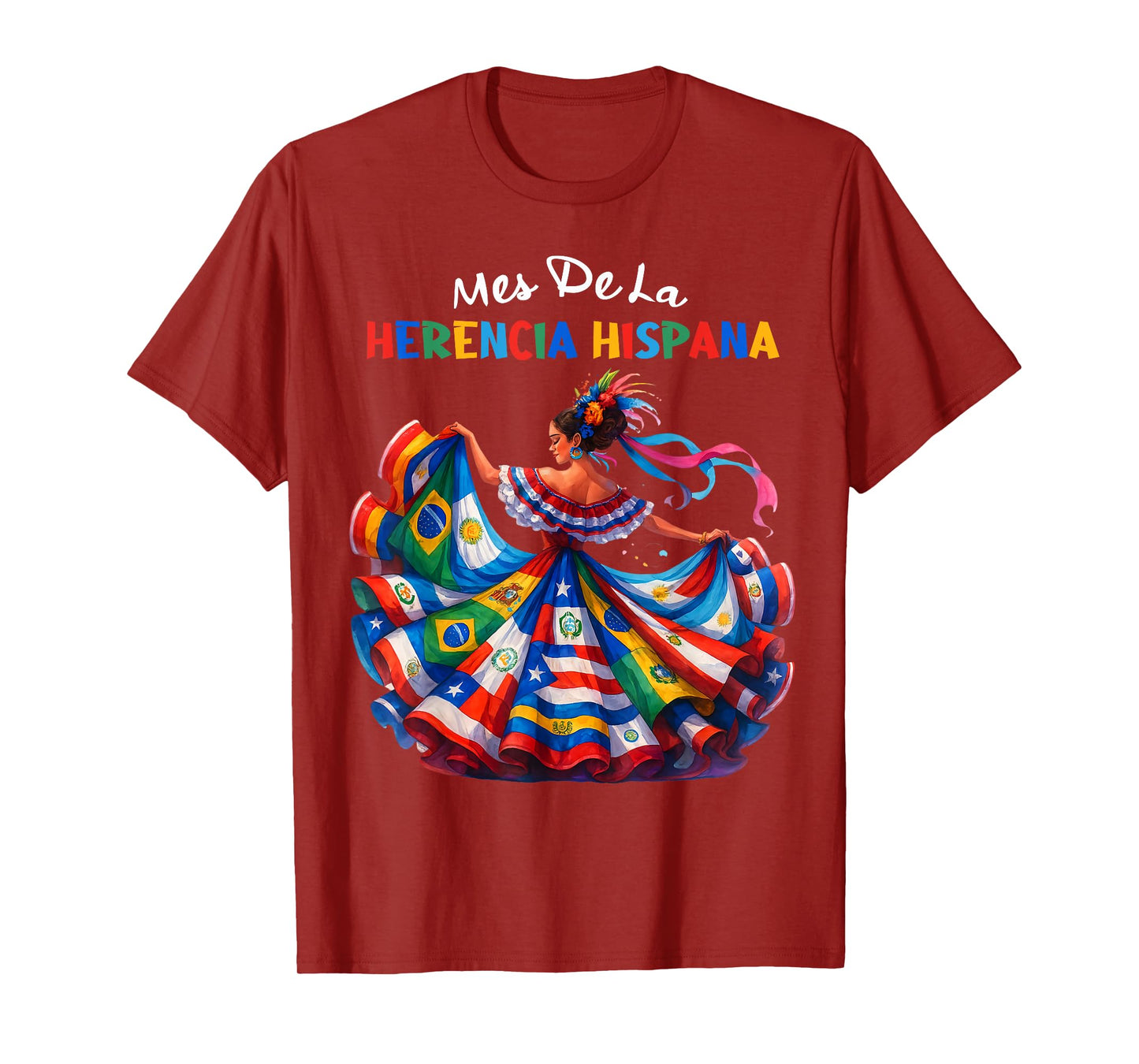 Mes De La Herencia Hispana Hispanic Heritage Month Womeen T-Shirt