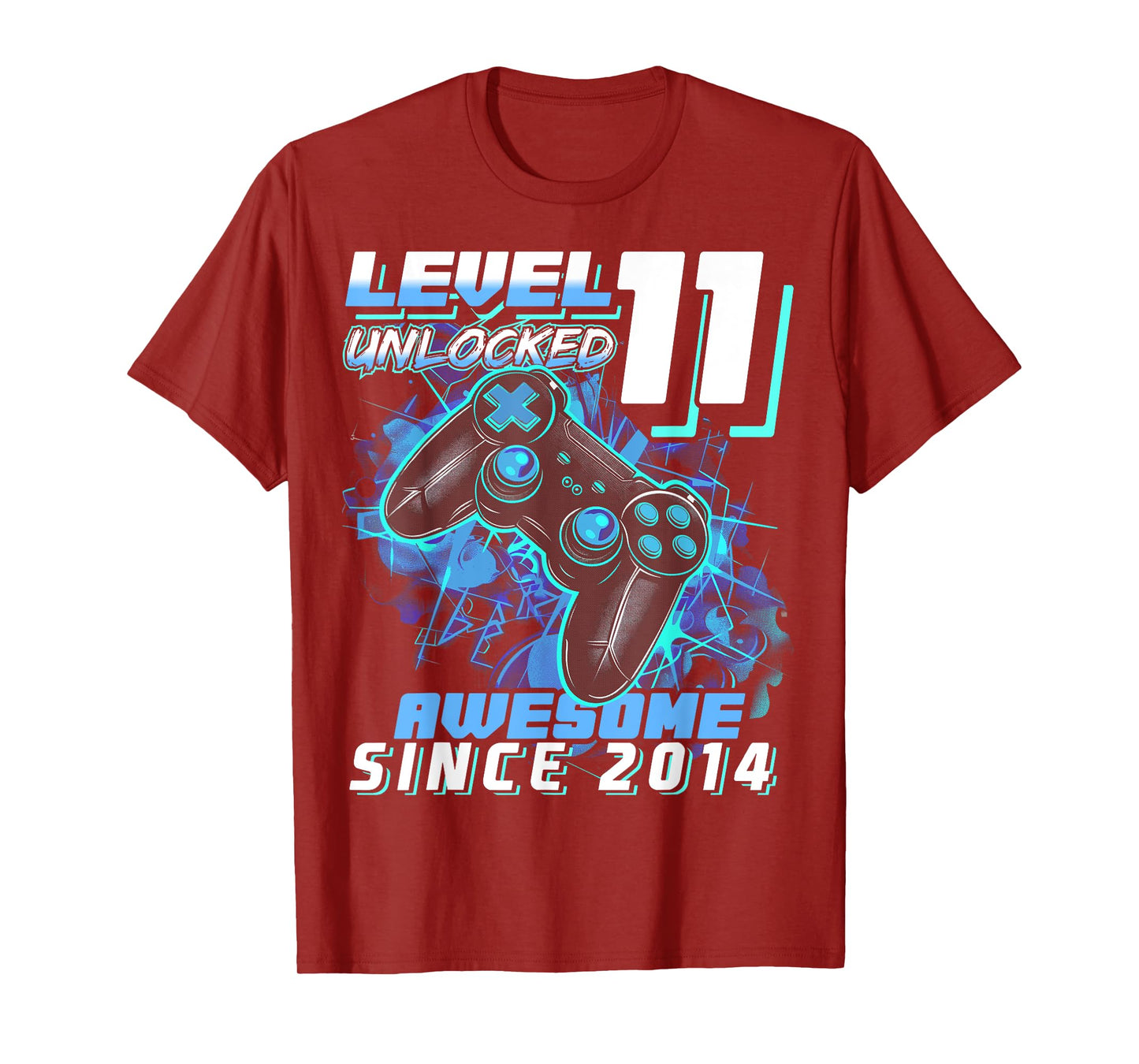 11th Birthday Boy Level 11 Gamer 11 Year Video Game Party T-Shirt