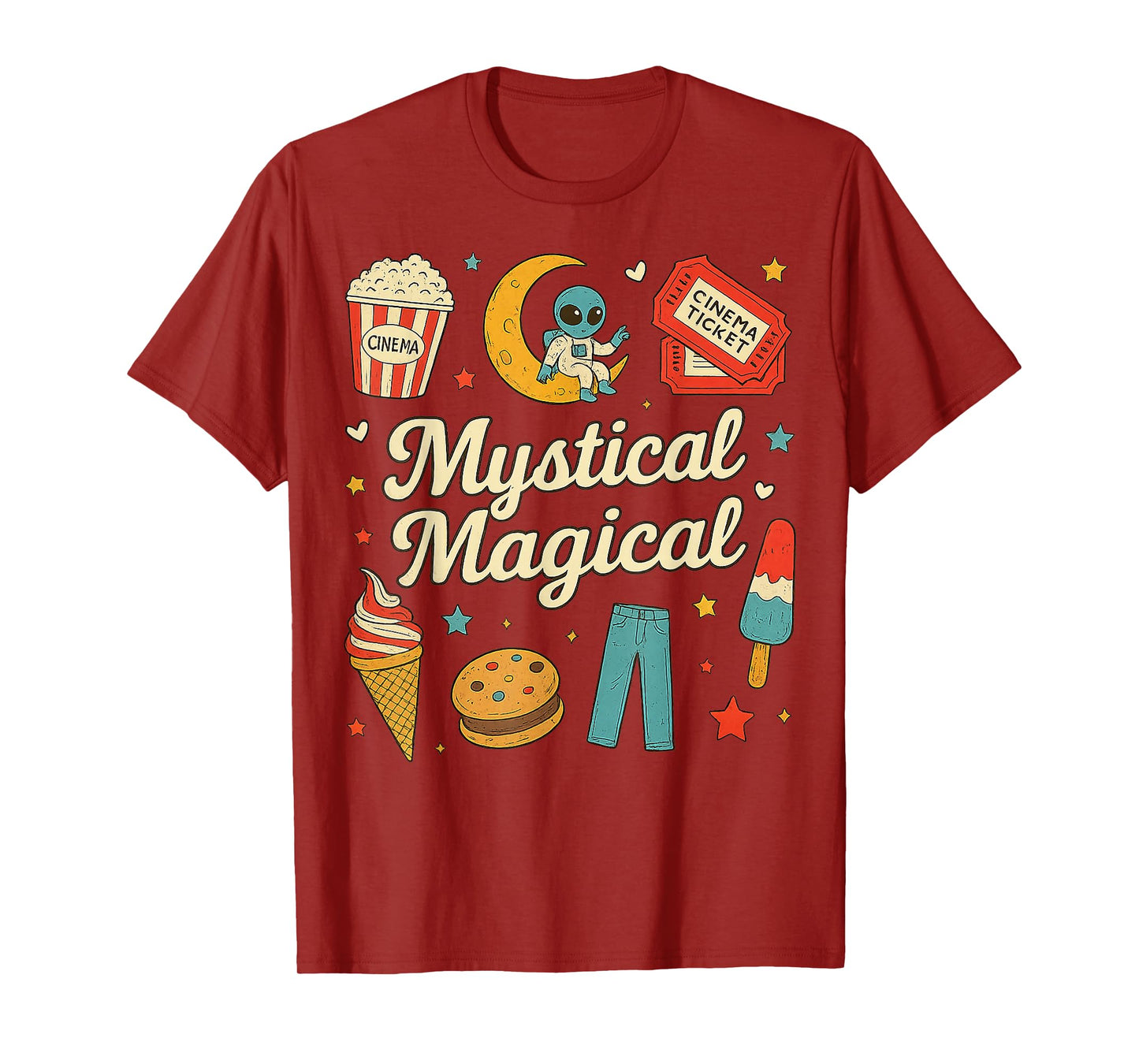 Mystical Magical Retro Aesthetic Space Gifts Men Women Kids T-Shirt