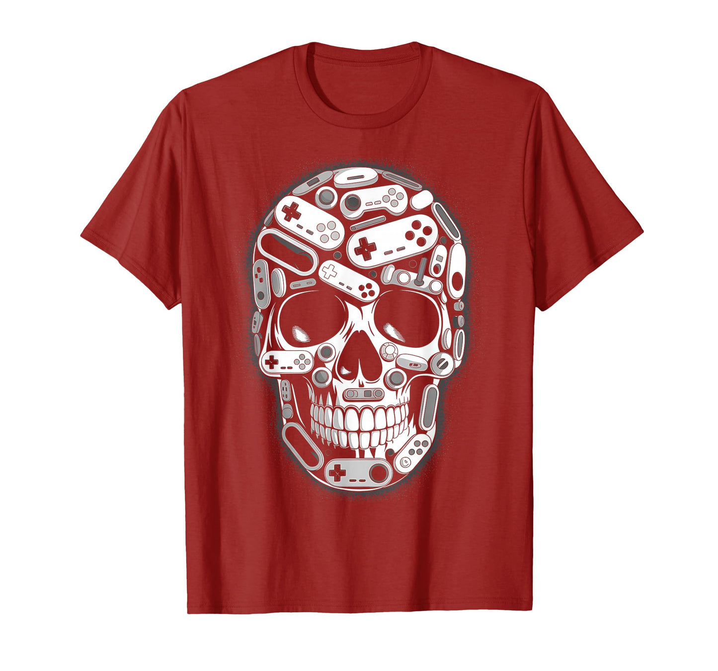 Halloween Skeleton Skull Gamer Boys Men Controller Gaming T-Shirt