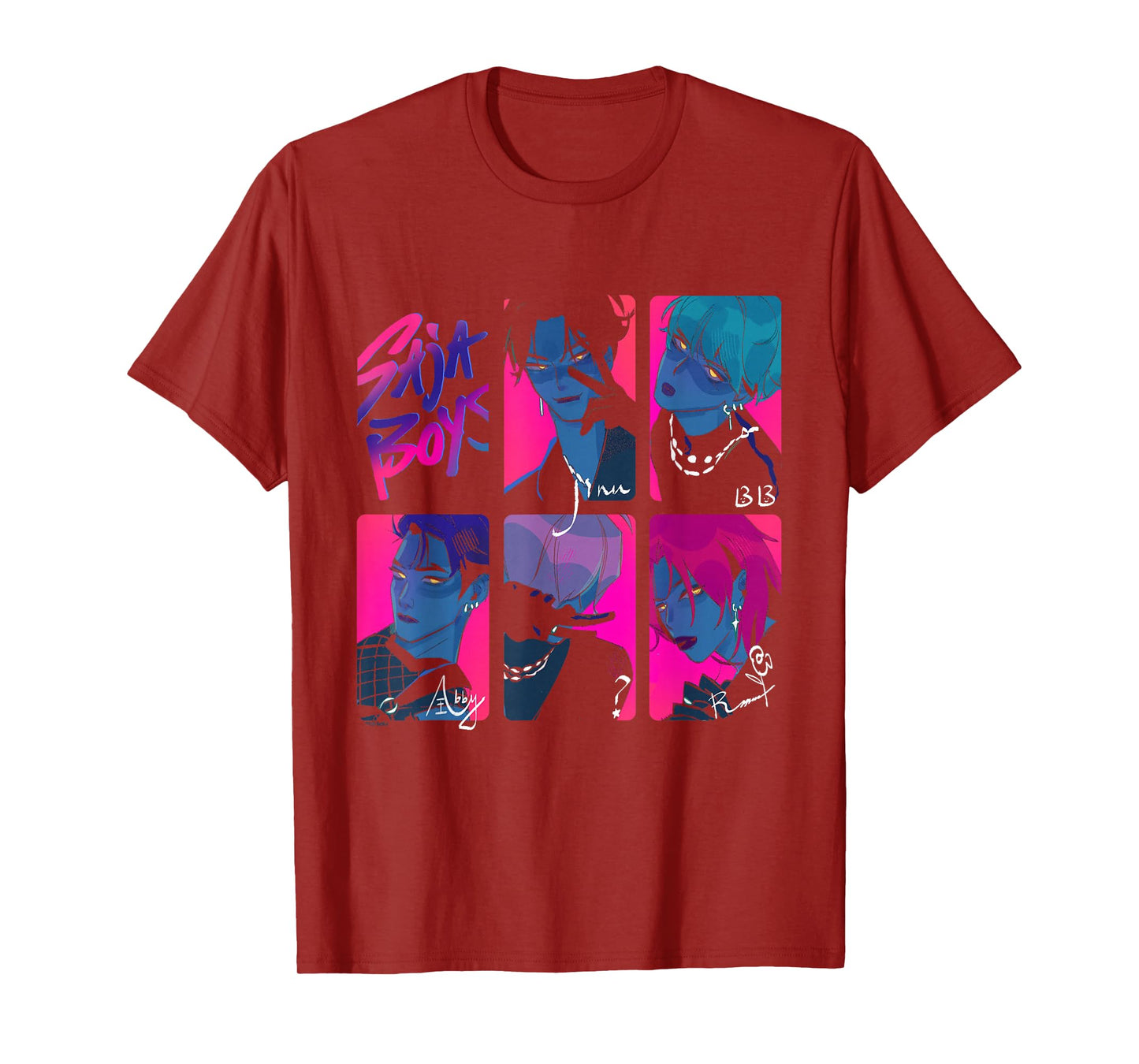 Kpop Demon Hunters Saja Boys Photocards Officially Licensed T-Shirt