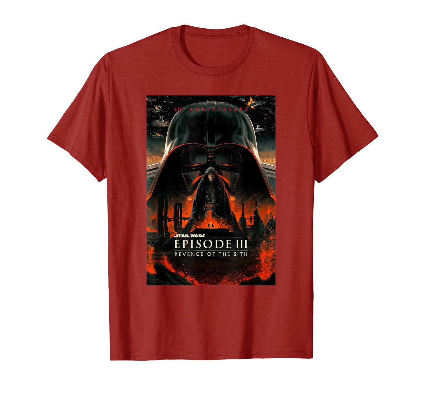 Star Wars 20th Anniversary Episode III Epic Chest Poster T-Shirt