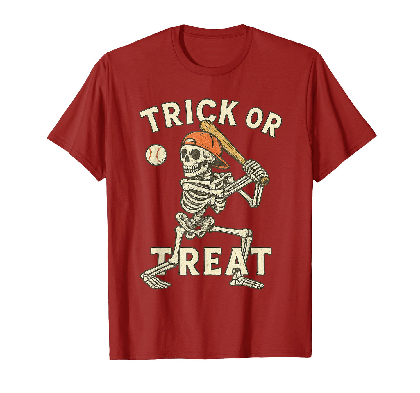 Skeleton Baseball Halloween Costume Funny Men Boys Kids Tee T-Shirt