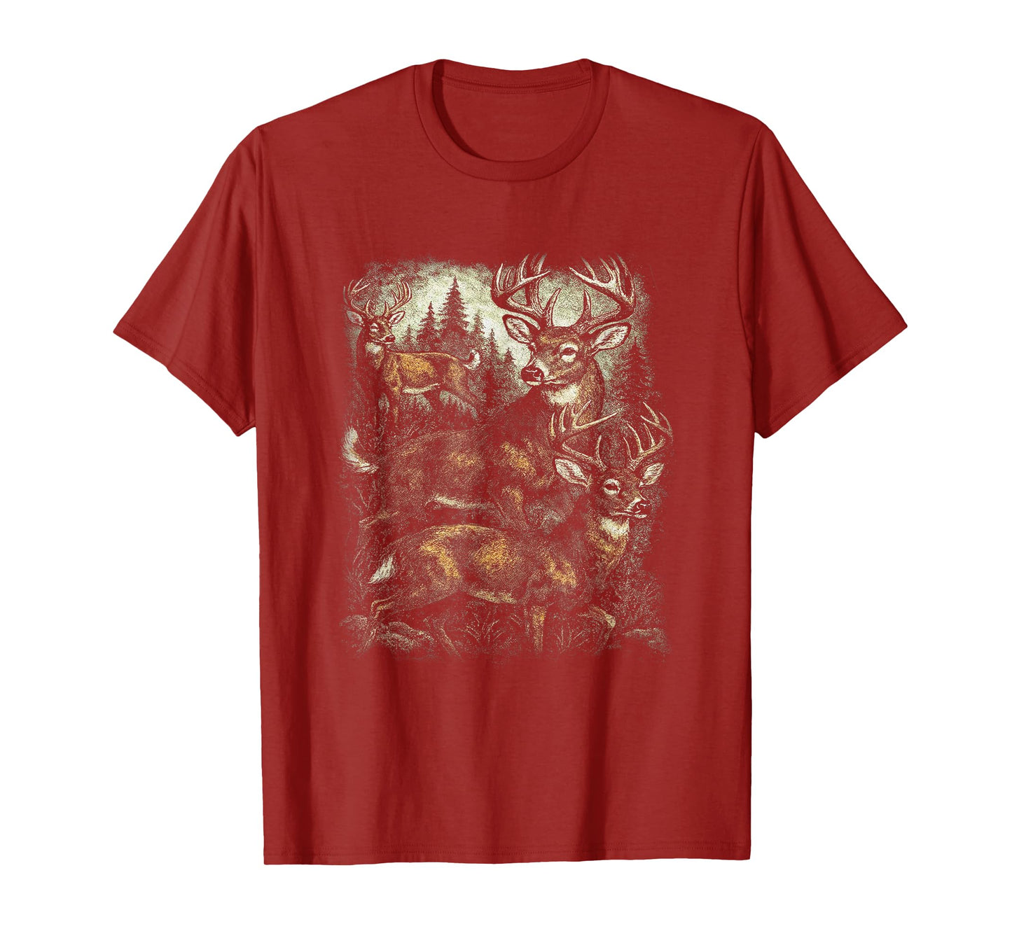 Vintage Deer Graphic Retro 90s Wildlife Aesthetic Outdoorsy T-Shirt
