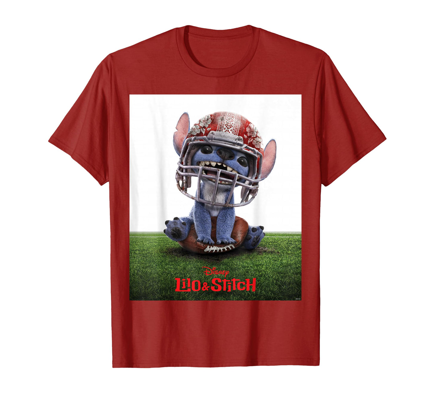 Disney Lilo & Stitch Live-Action Movie Funny Football Poster T-Shirt