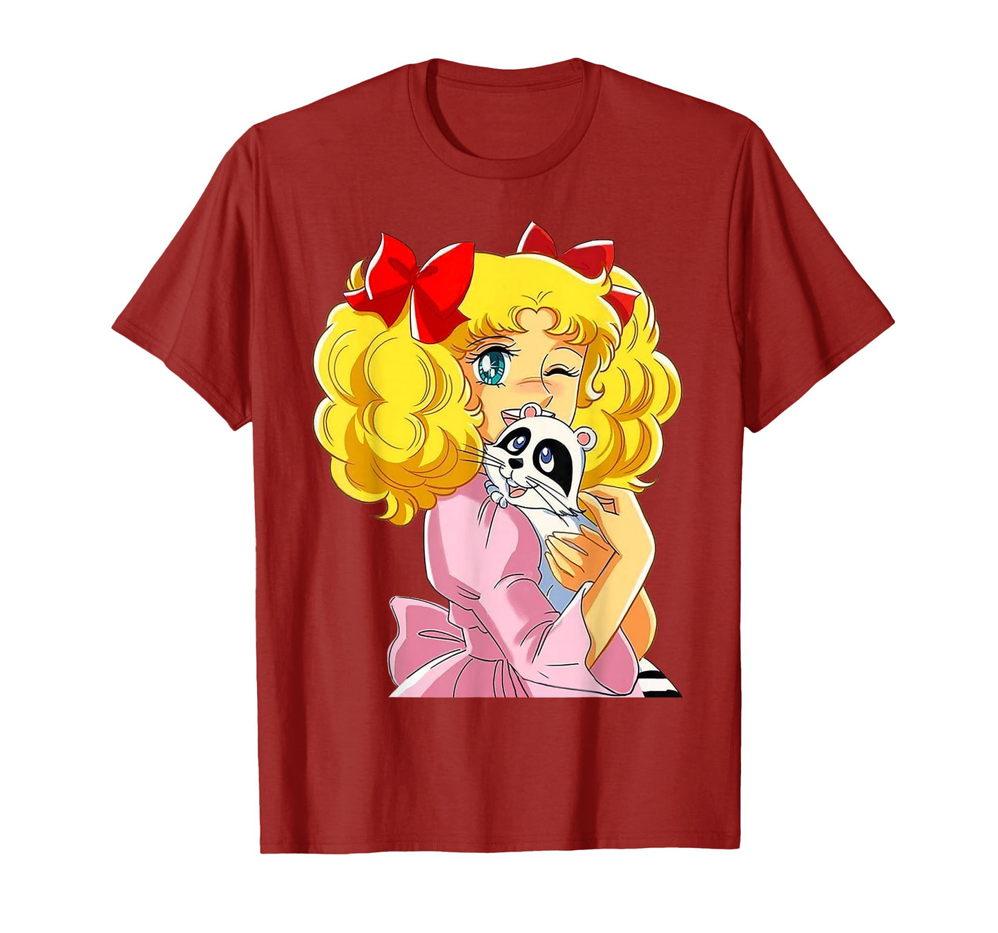 Candy Candy and raccoon Retro Japanese Vintage 80s Anime T-Shirt