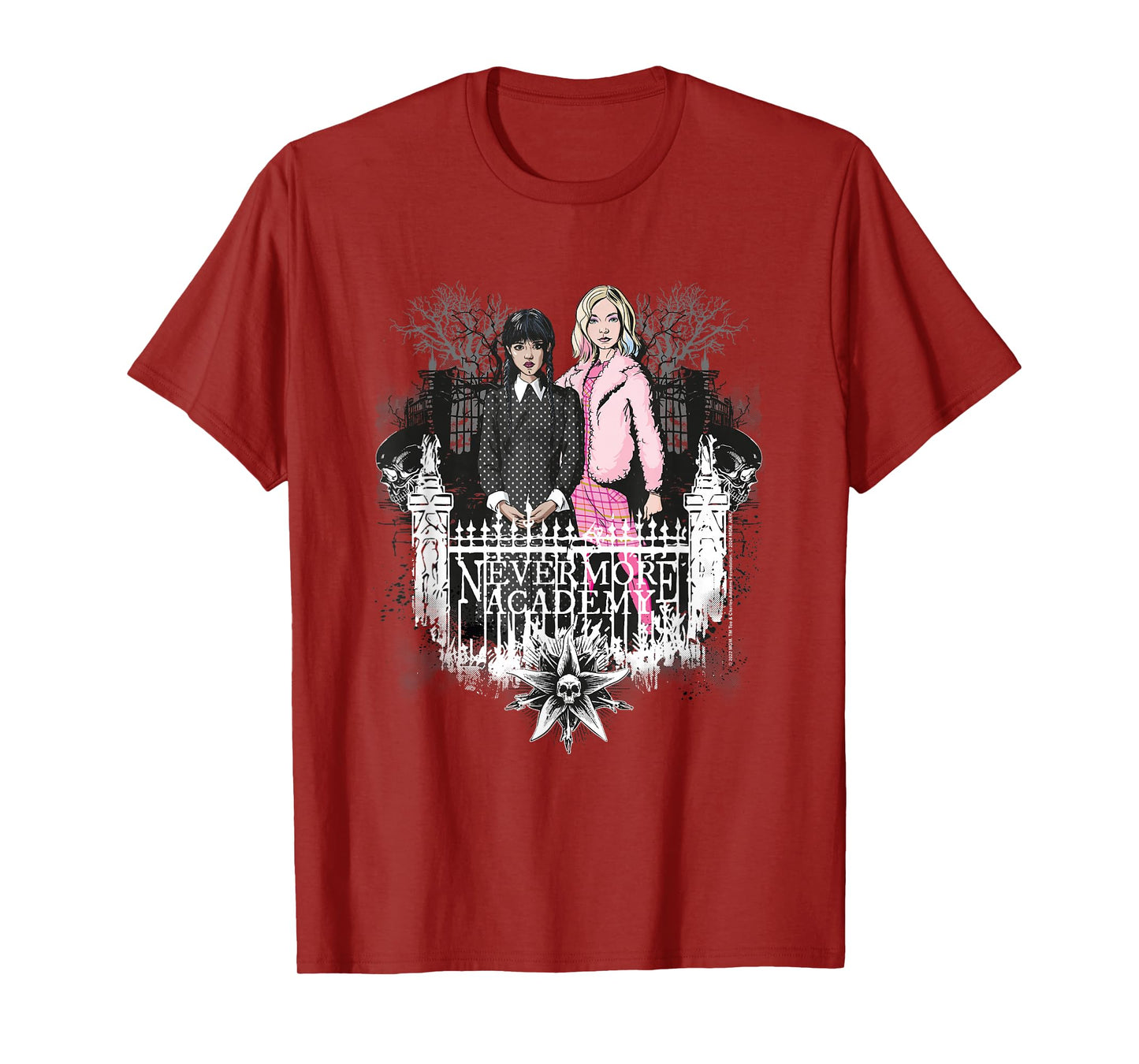 Wednesday Nevermore Academy Wednesday & Enid T-Shirt