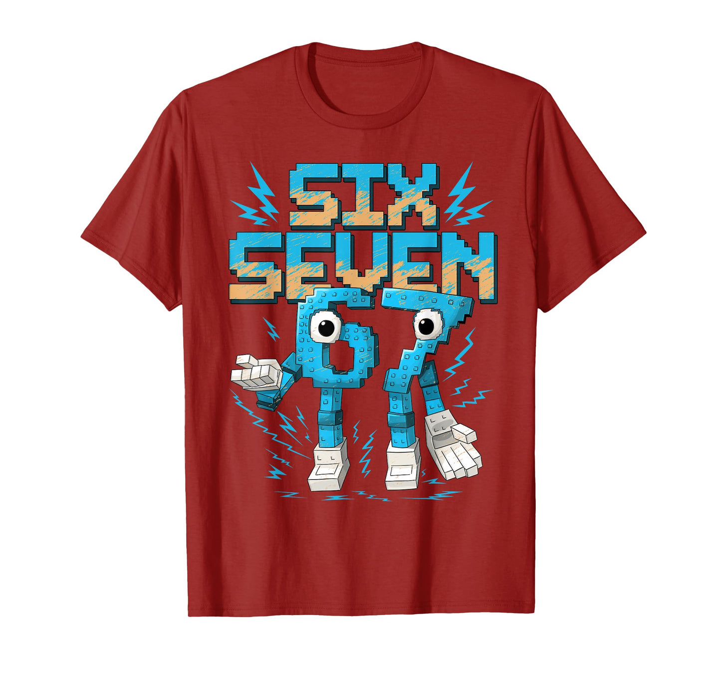 Meme 67 Six Seven 6 7 Italian Brainrot for Men Women Kids T-Shirt