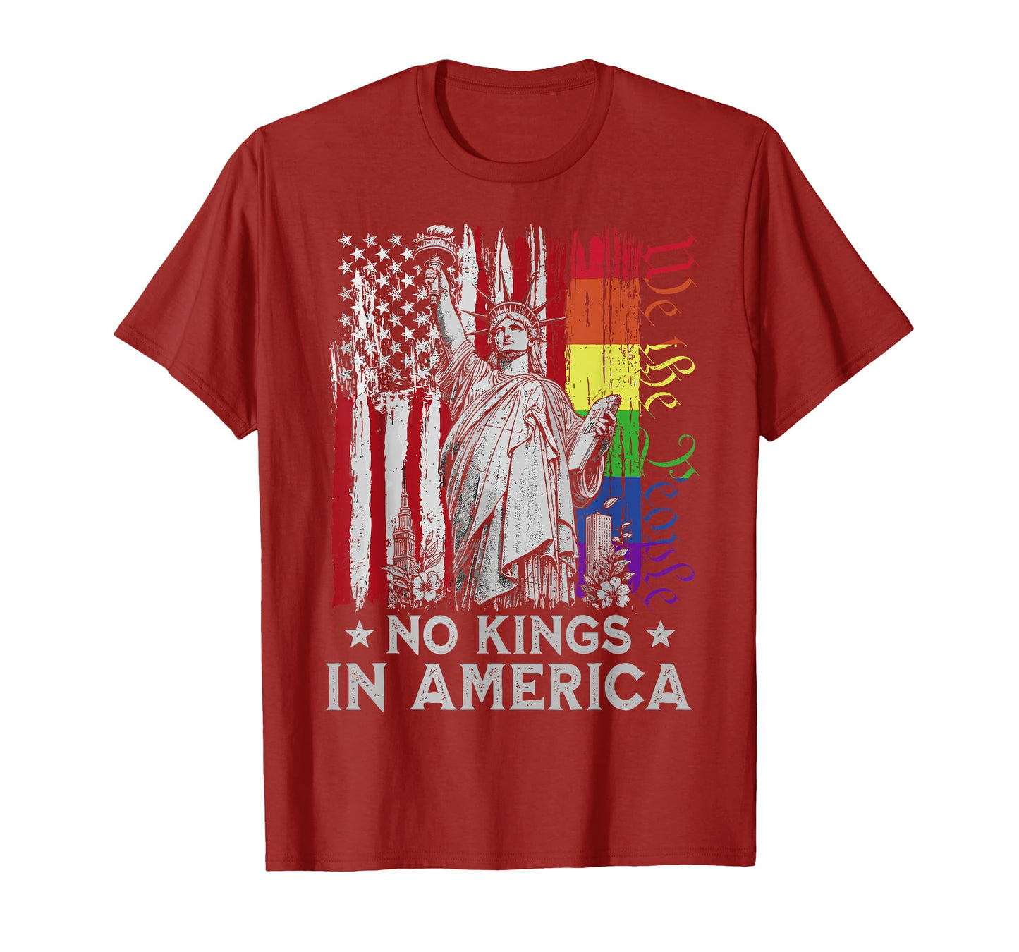 No Kings in America Since 1776 We The People USA Anti-Trump T-Shirt
