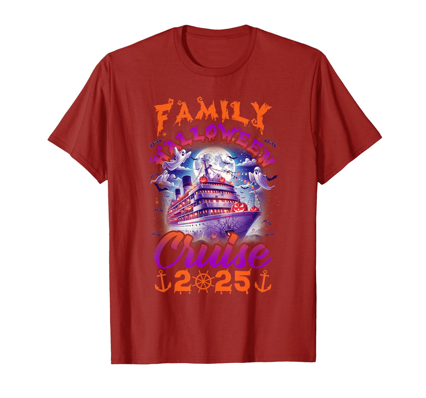 Family Halloween Cruise 2025 Matching Family Cruising Crew T-Shirt