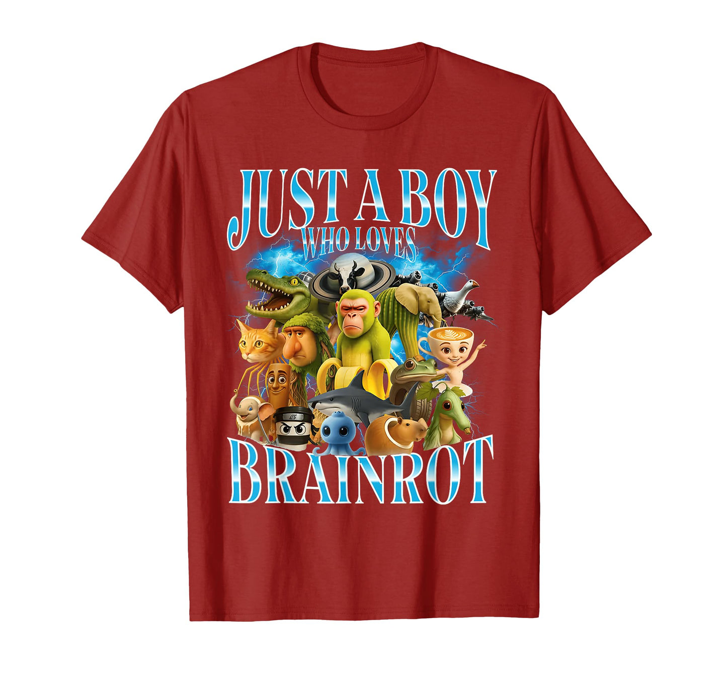 Just A Boy Who Loves Italian Brainrot T-Shirt