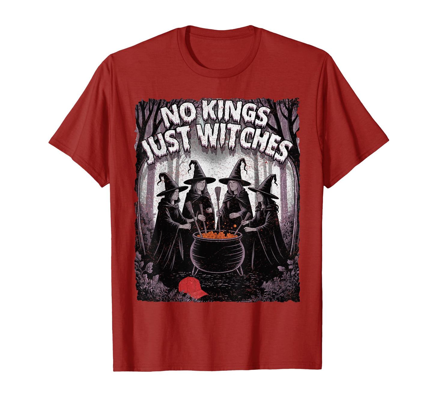 No Kings Just Witches Funny Witchcore Halloween Art T-Shirt