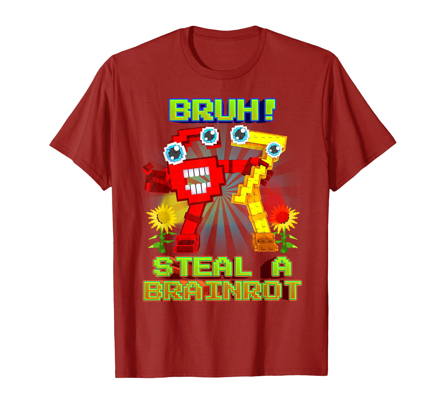 Bruh Secret 67 Six Seven 6-7 Brainrot for Boys Kids Teens T-Shirt