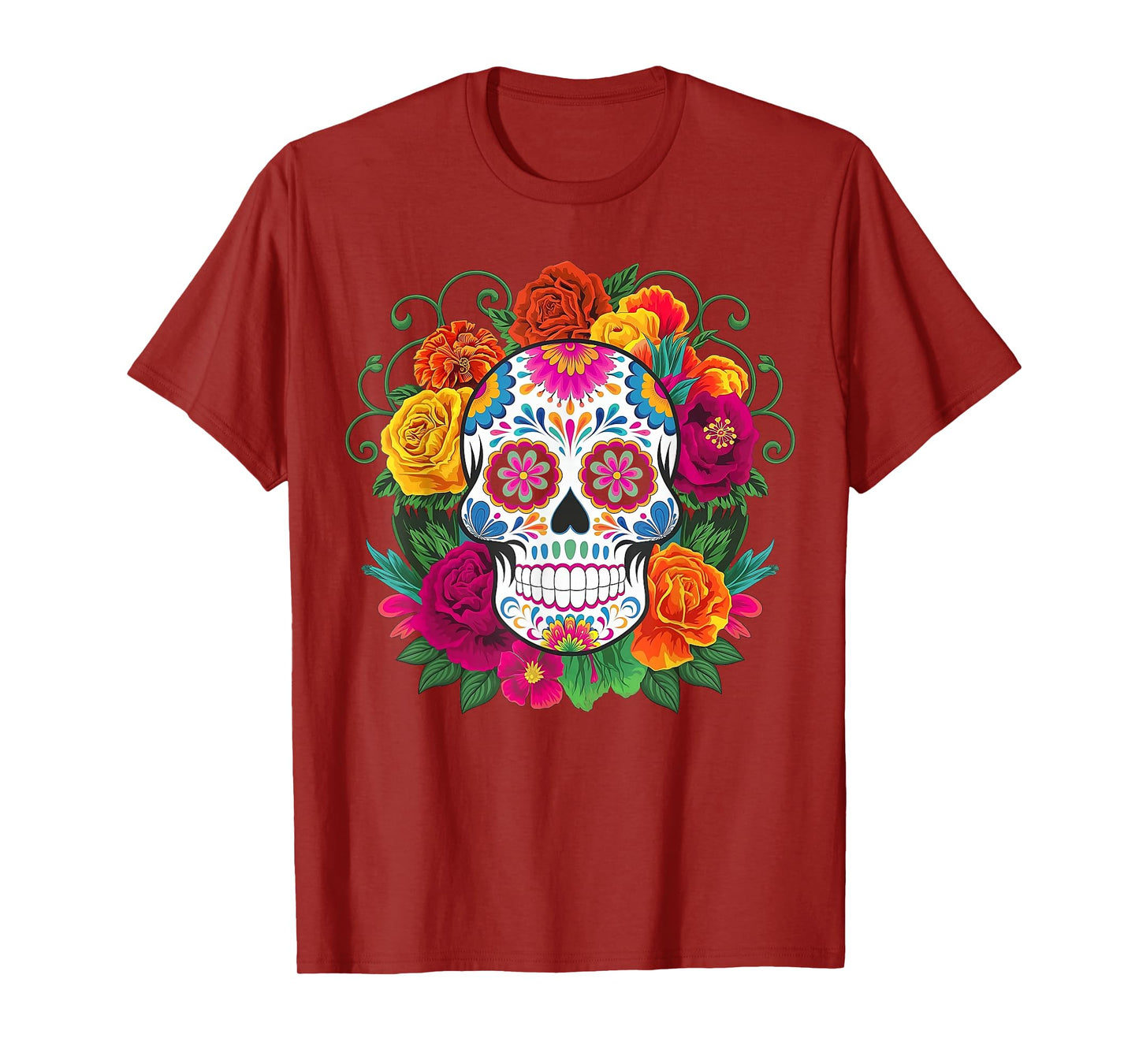 Dia De Los Muertos Costume Day of The Dead Sugar Skull T-Shirt