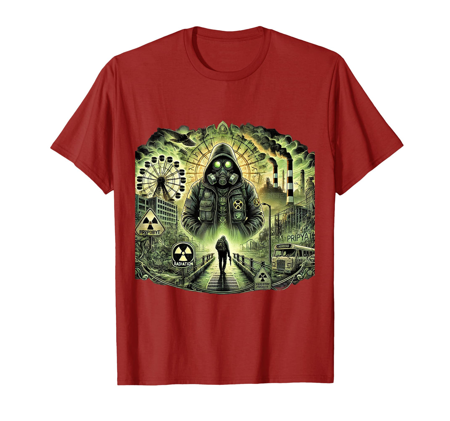 Chernobyl Radiation Zone, Abandoned Pripyat, Stalker Game T-Shirt