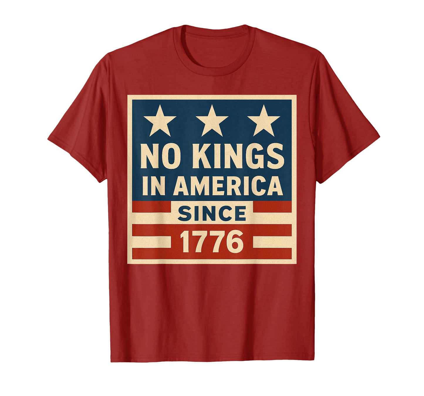 No Kings In America Since 1776 Democracy 4th of July Vintage T-Shirt