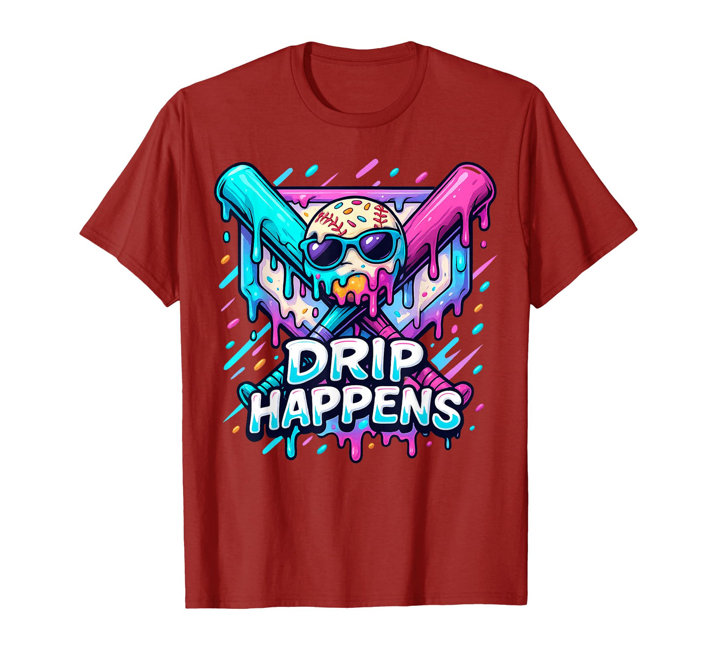 Baseball lifestyle 101 apparel youth Baseball Drip IceCream T-Shirt