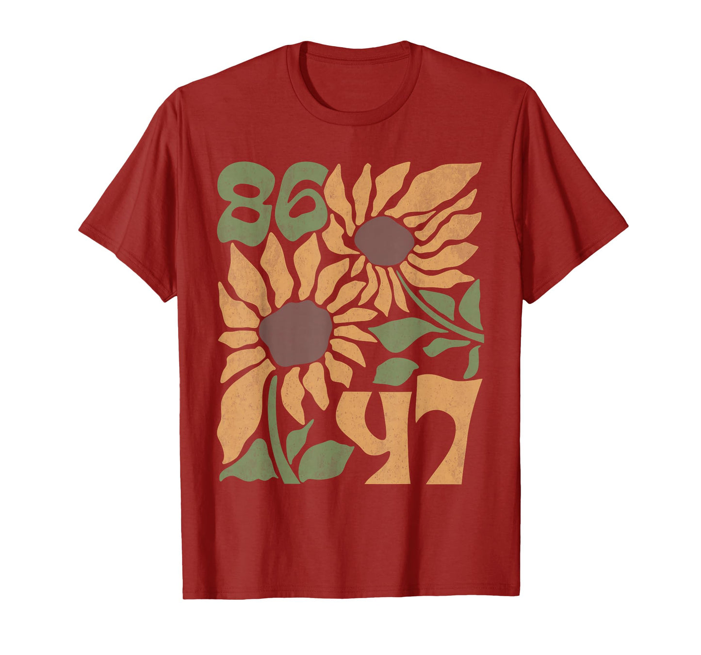 8647 Subtle Resist Trump 86 47 Floral Boho Style T-Shirt