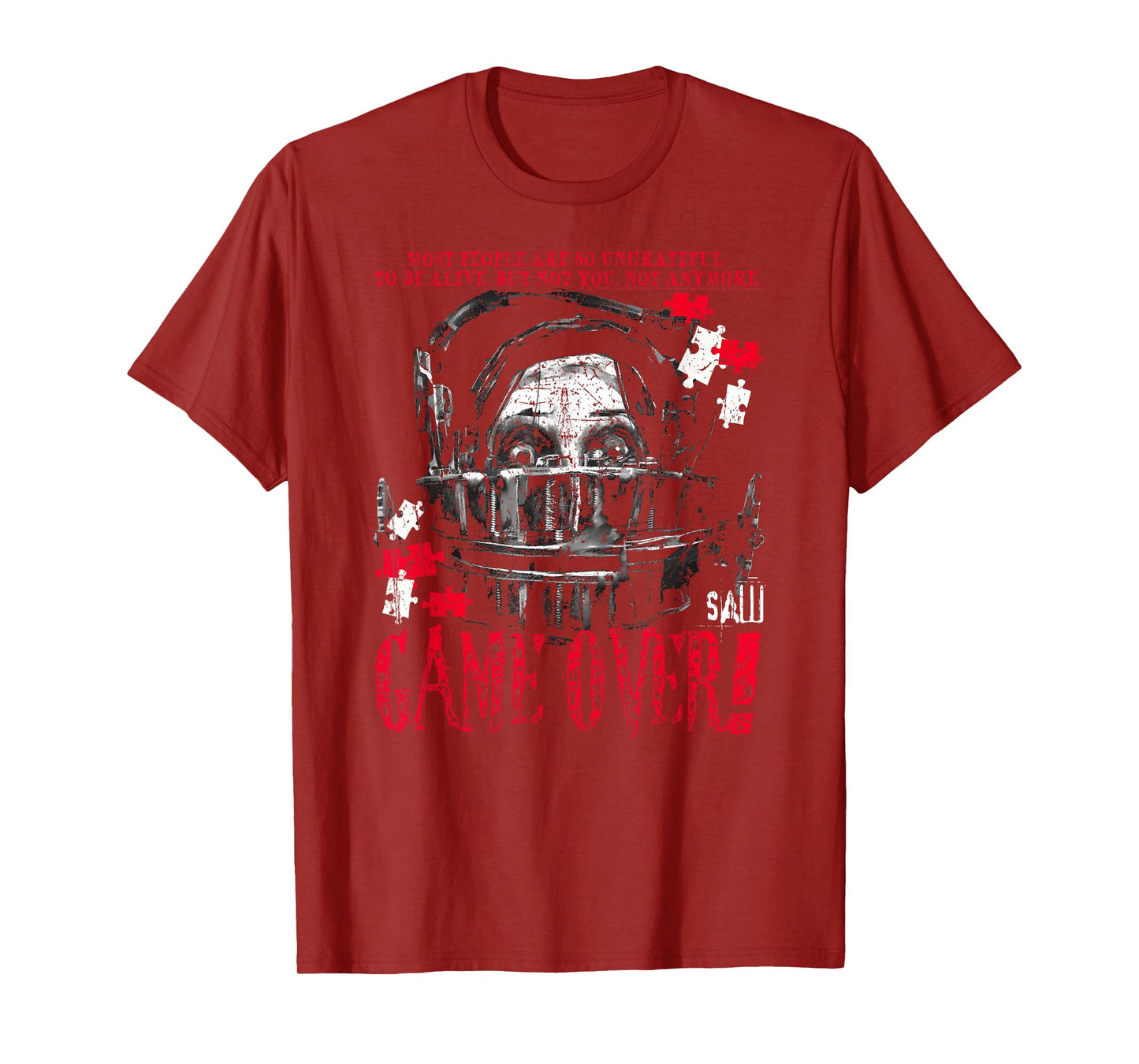 Saw Game Over Head Trap Horror Movie T-Shirt