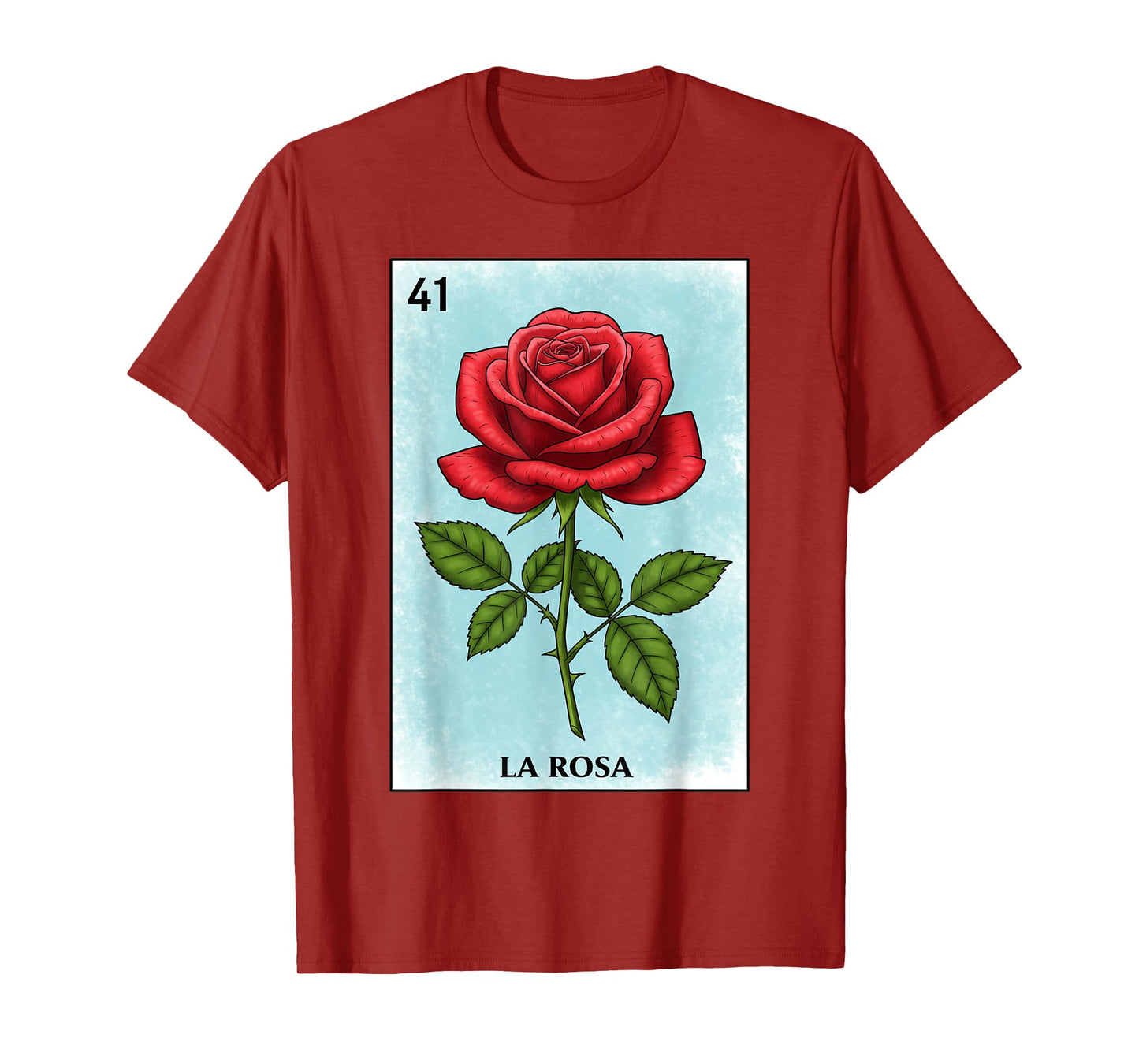 La Rosa Card Mexican Lottery Mexico Men Women Kids T-Shirt