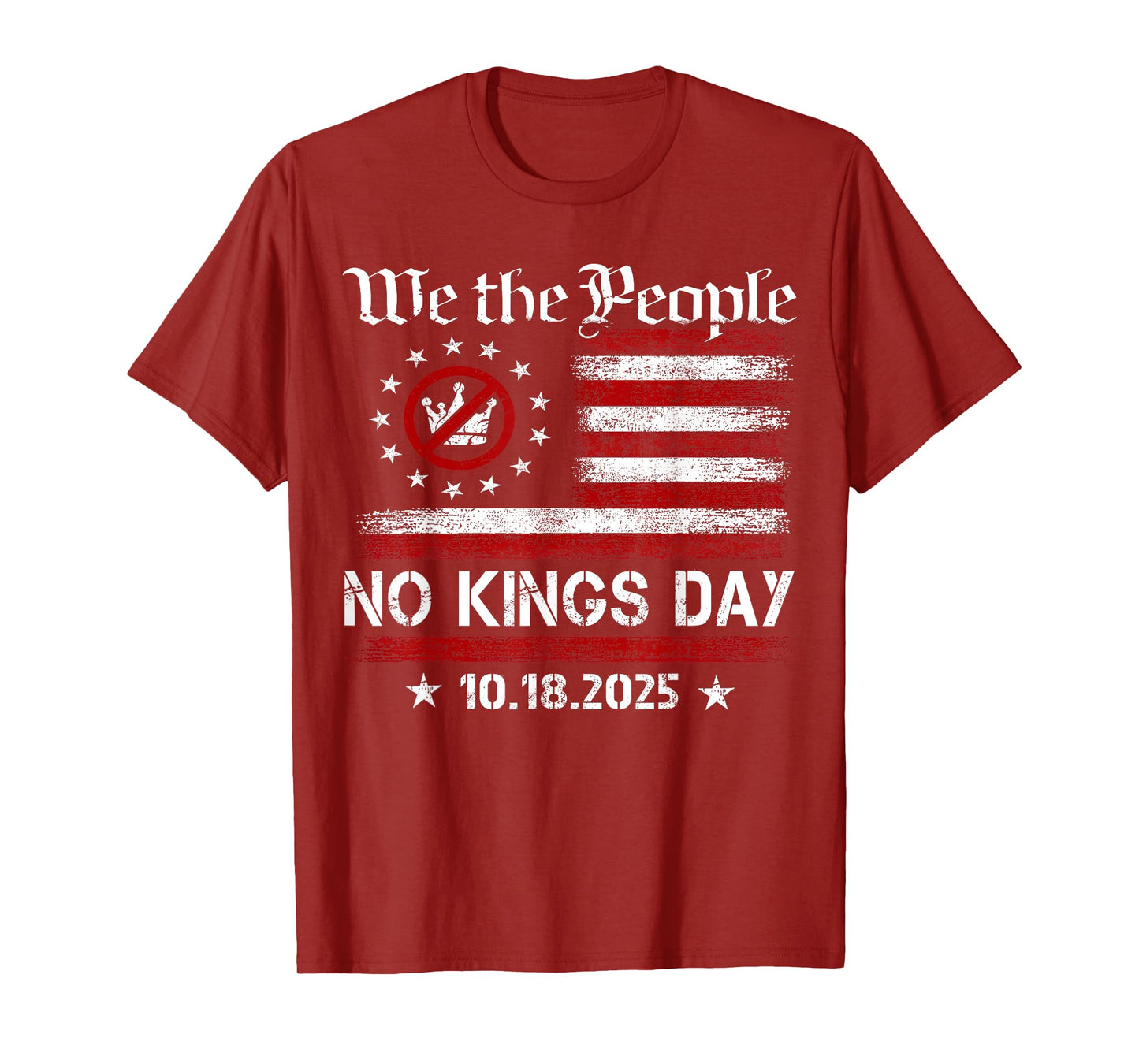 No Kings Day Patriotic No Kings 2025 T-Shirt