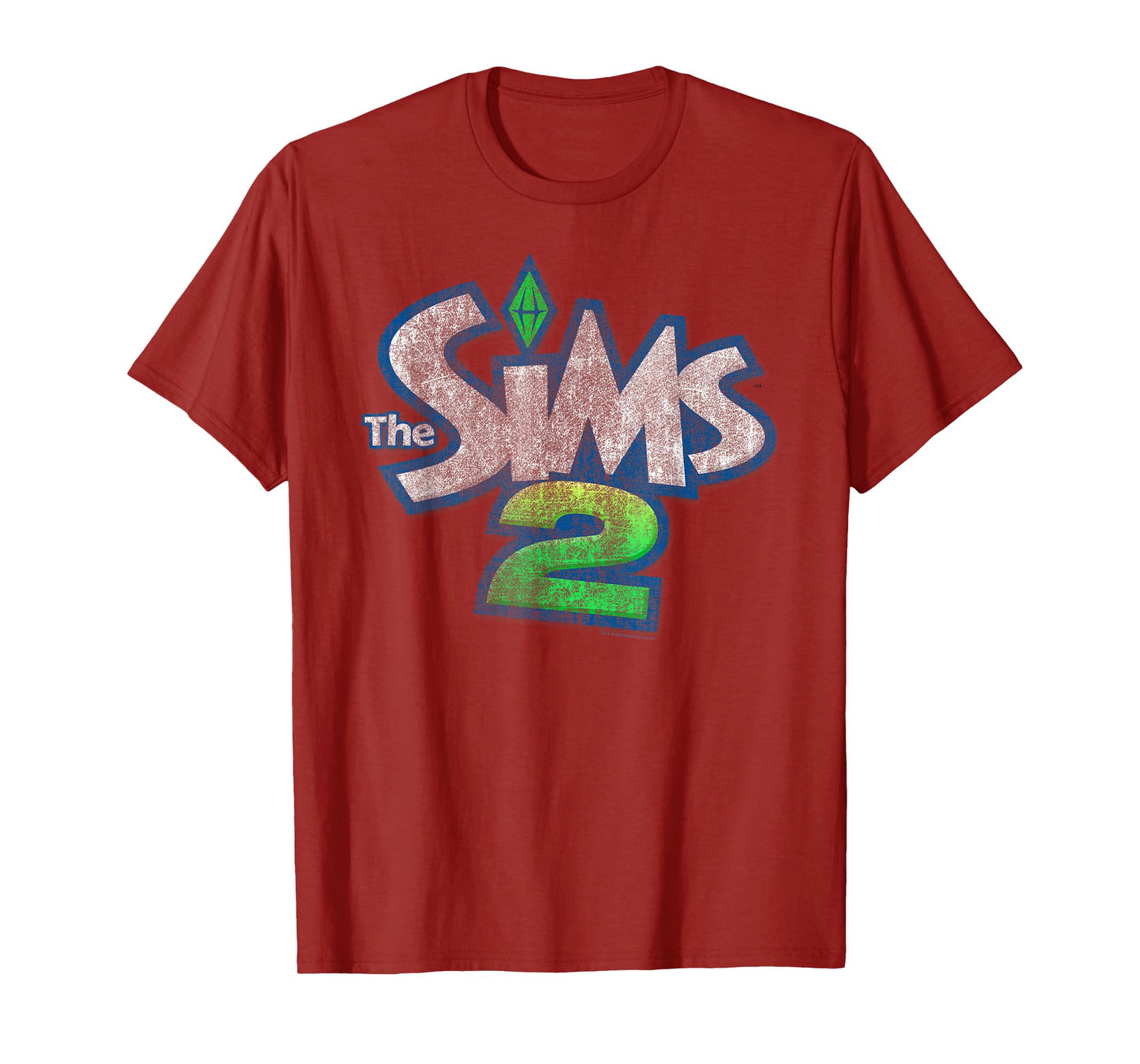 The Sims Retro Distressed The Sims 2 Logo Video Game T-Shirt