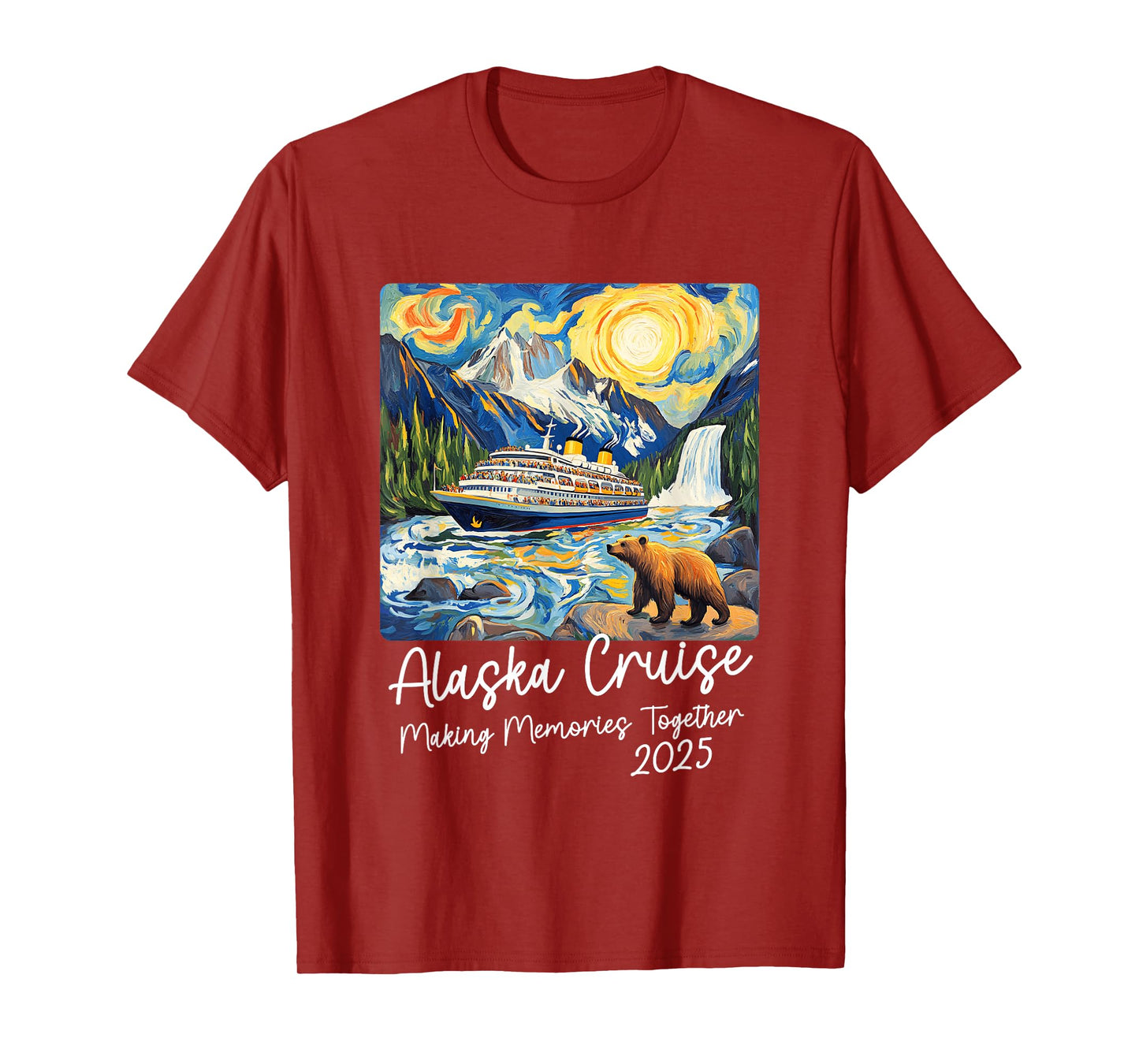 Matching Alaskan Family Friends And Group Alaska Cruise 2025 T-Shirt