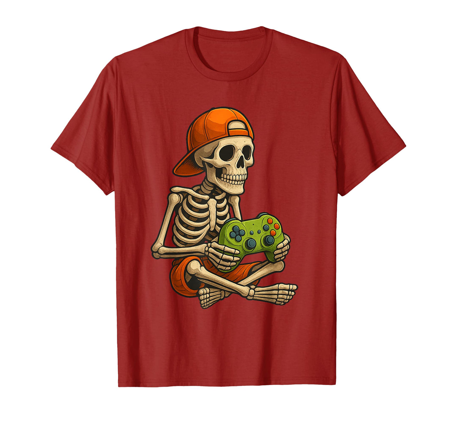 Gamer Halloween – Video Game Skeleton with Controller T-Shirt