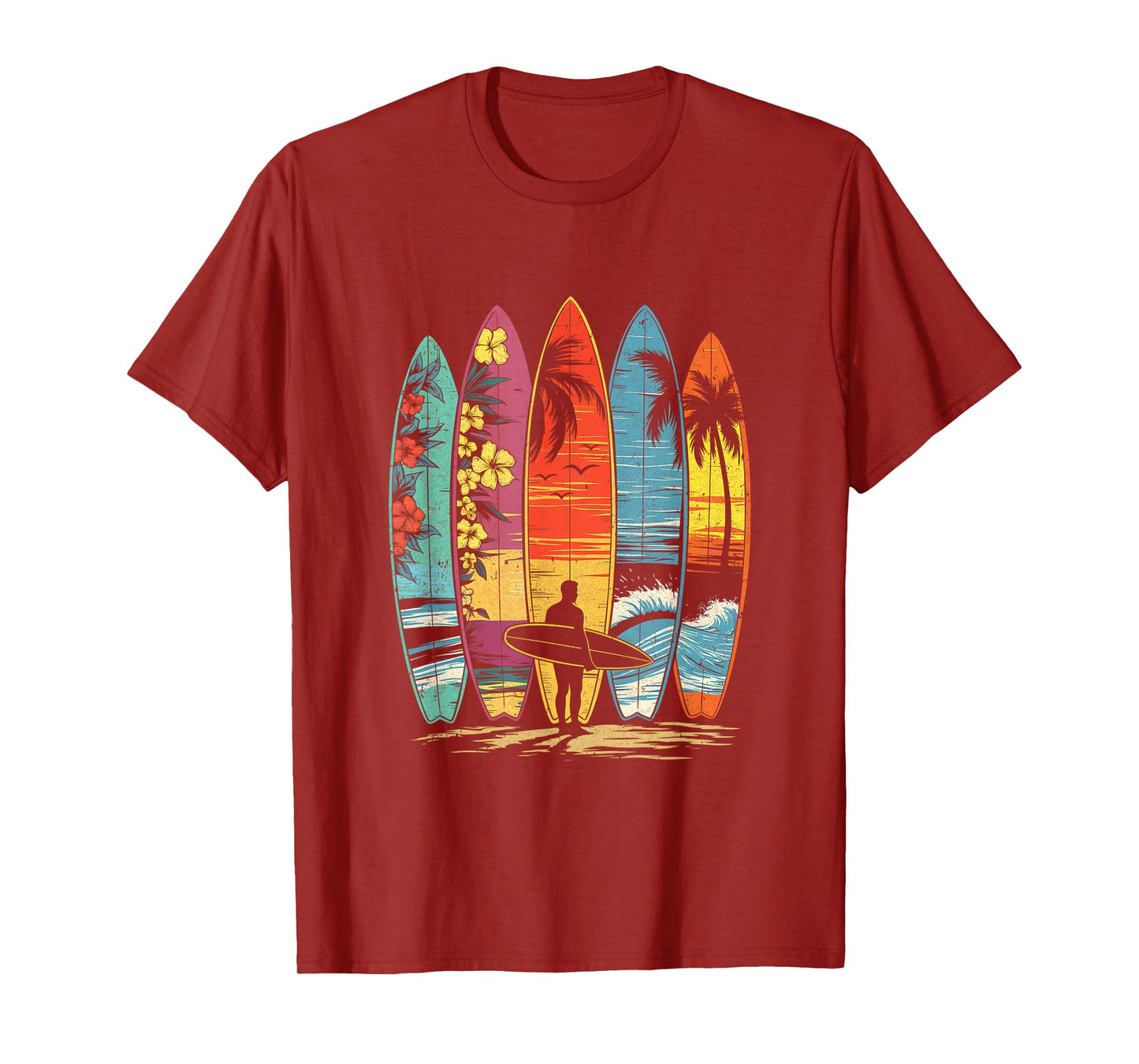 Surfboarder Hawaii Wave Surfing Lover Beach Surfer Men Women T-Shirt