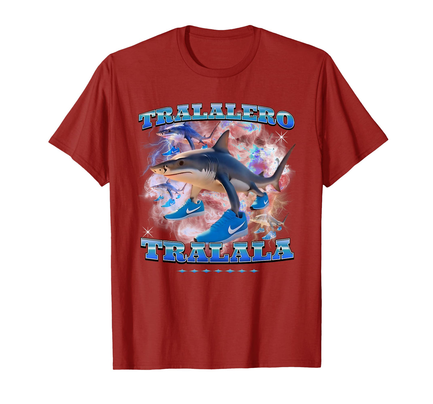 Tralalero Trala Italian Brainrot Meme shark with three legs T-Shirt