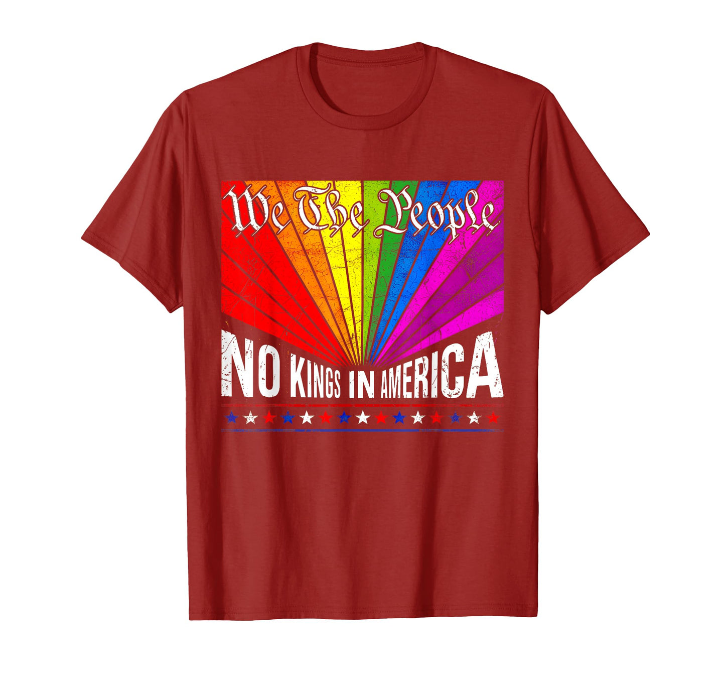 We The People No Kings in America LGBT Rainbow Pride Month T-Shirt