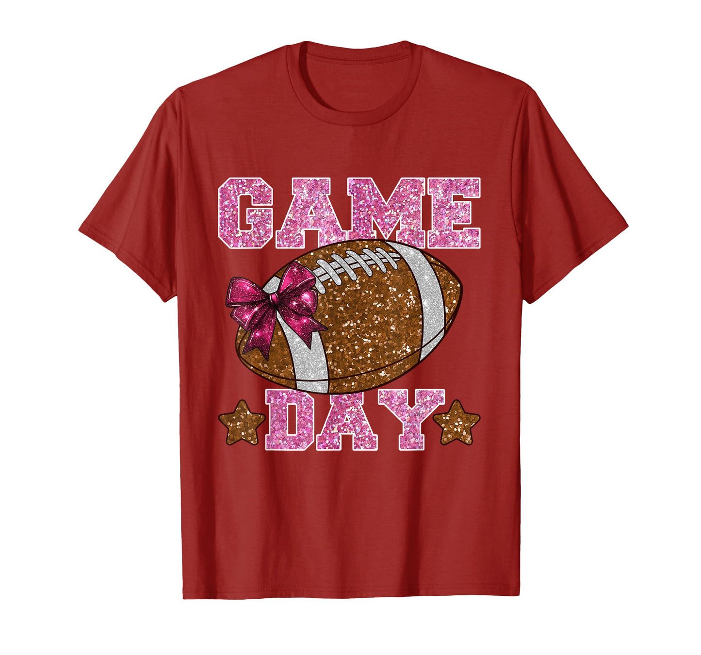 Game Day Football Season Football Mama Girl Touchdown Season T-Shirt