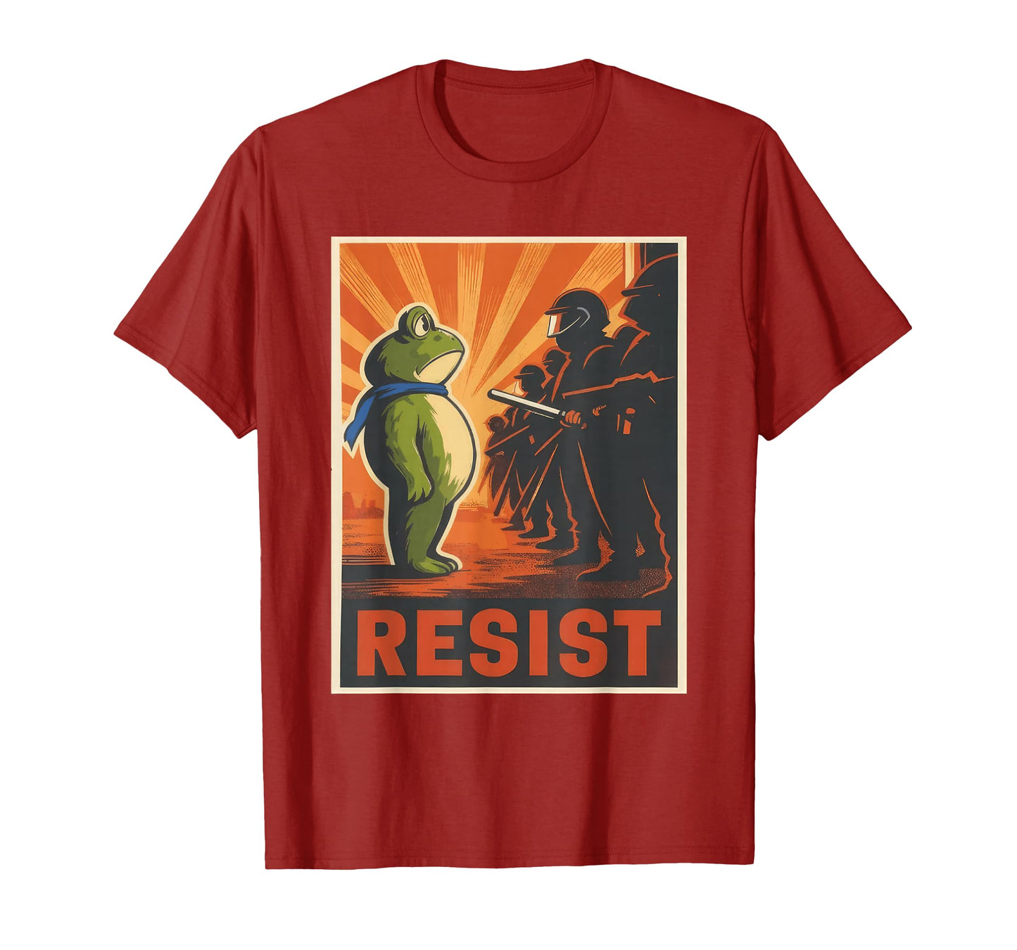 Resist Frog Portland Frog Protest for Men Women T-Shirt