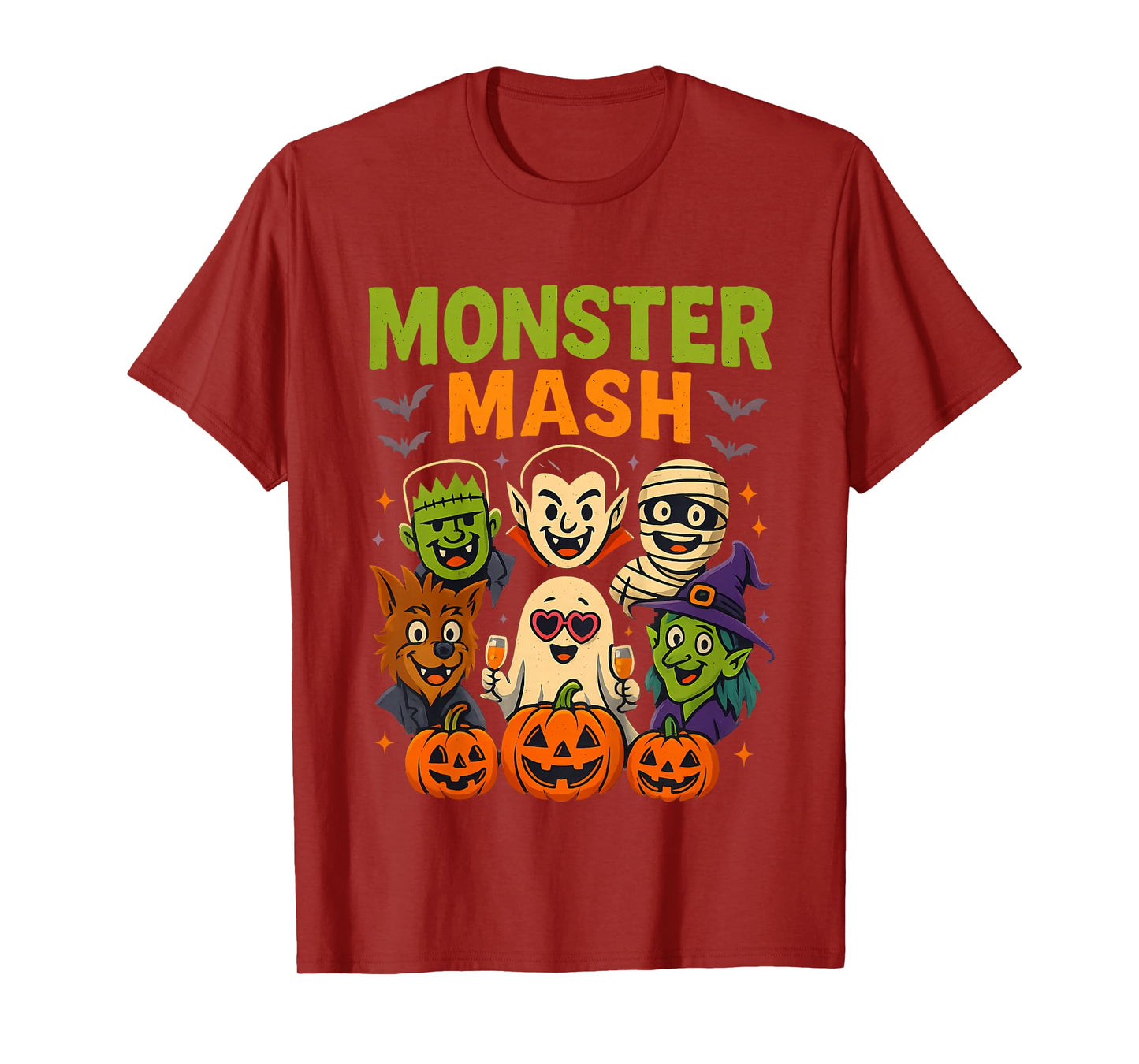Kids Monster Mash Spooky Party Matching Outfit for Kids Parents H T-Shirt