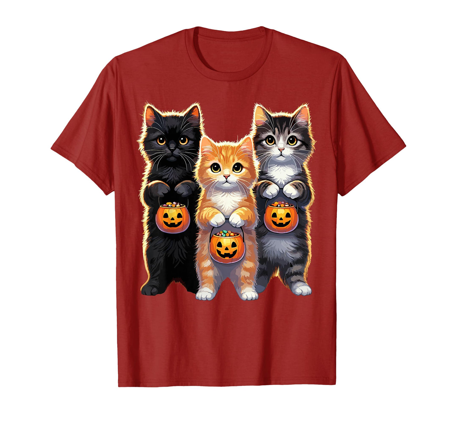 Halloween Cat Pumpkin Cute Cats T-Shirt