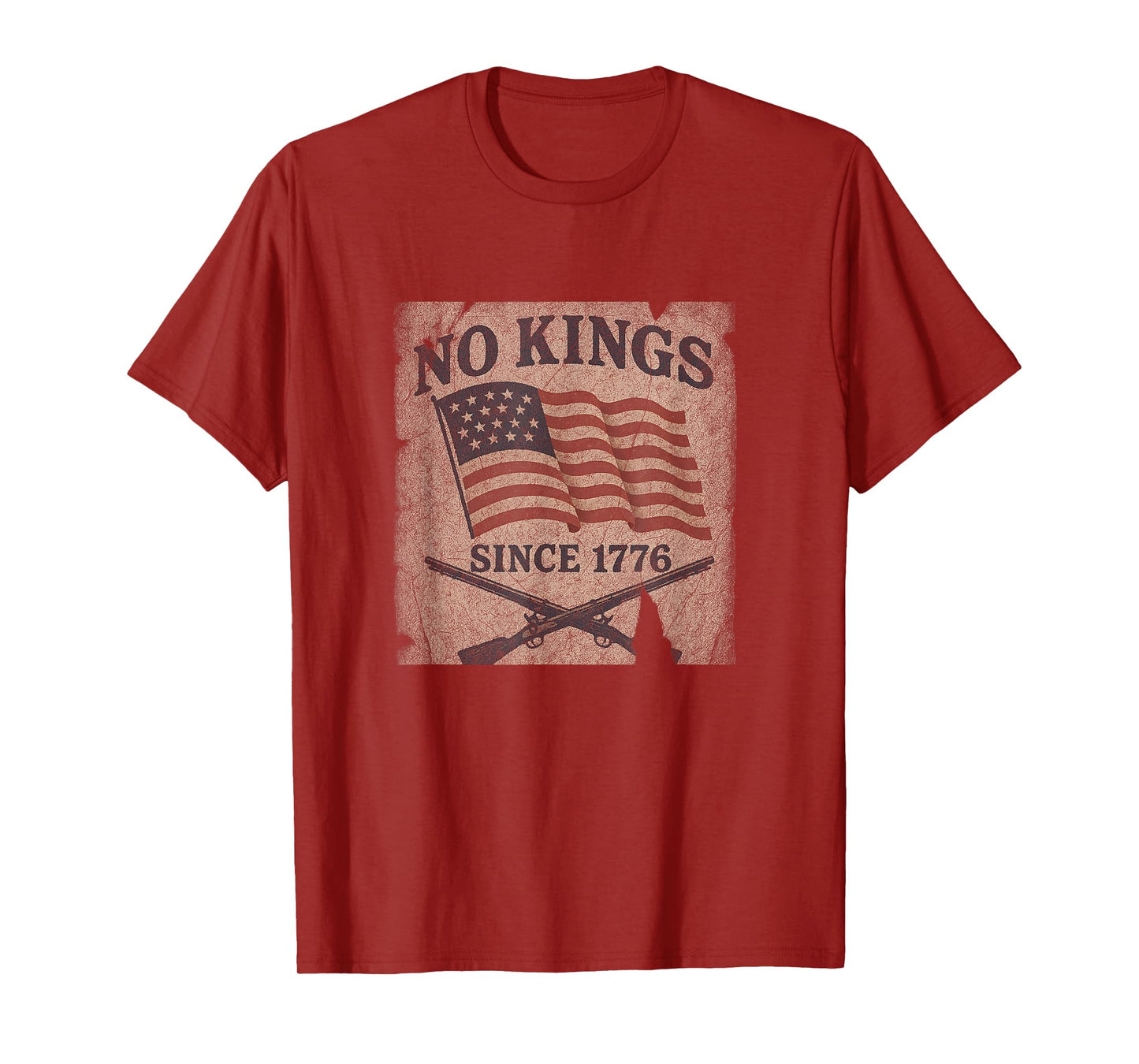 No Kings Since 1776 – Patriotic Rebellion Design T-Shirt
