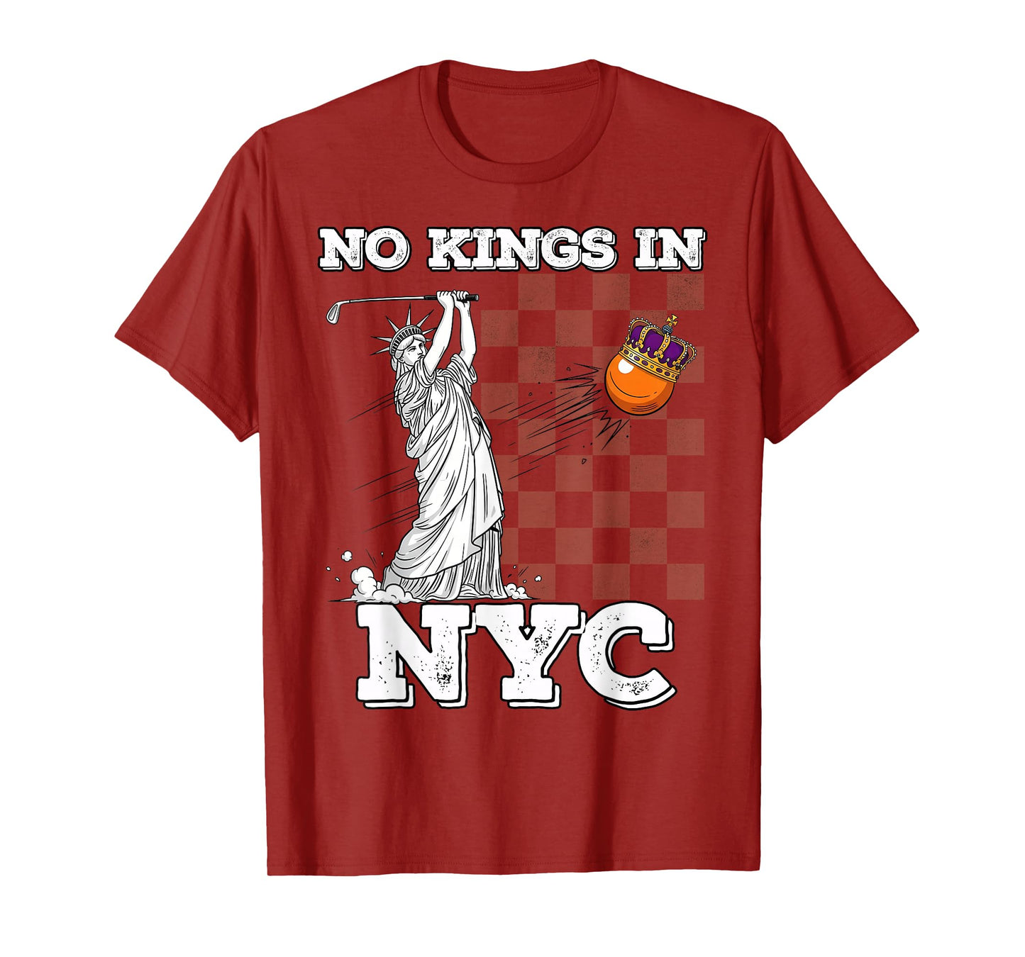No Kings in New York Protest Lady Liberty Statue Woman T-Shirt
