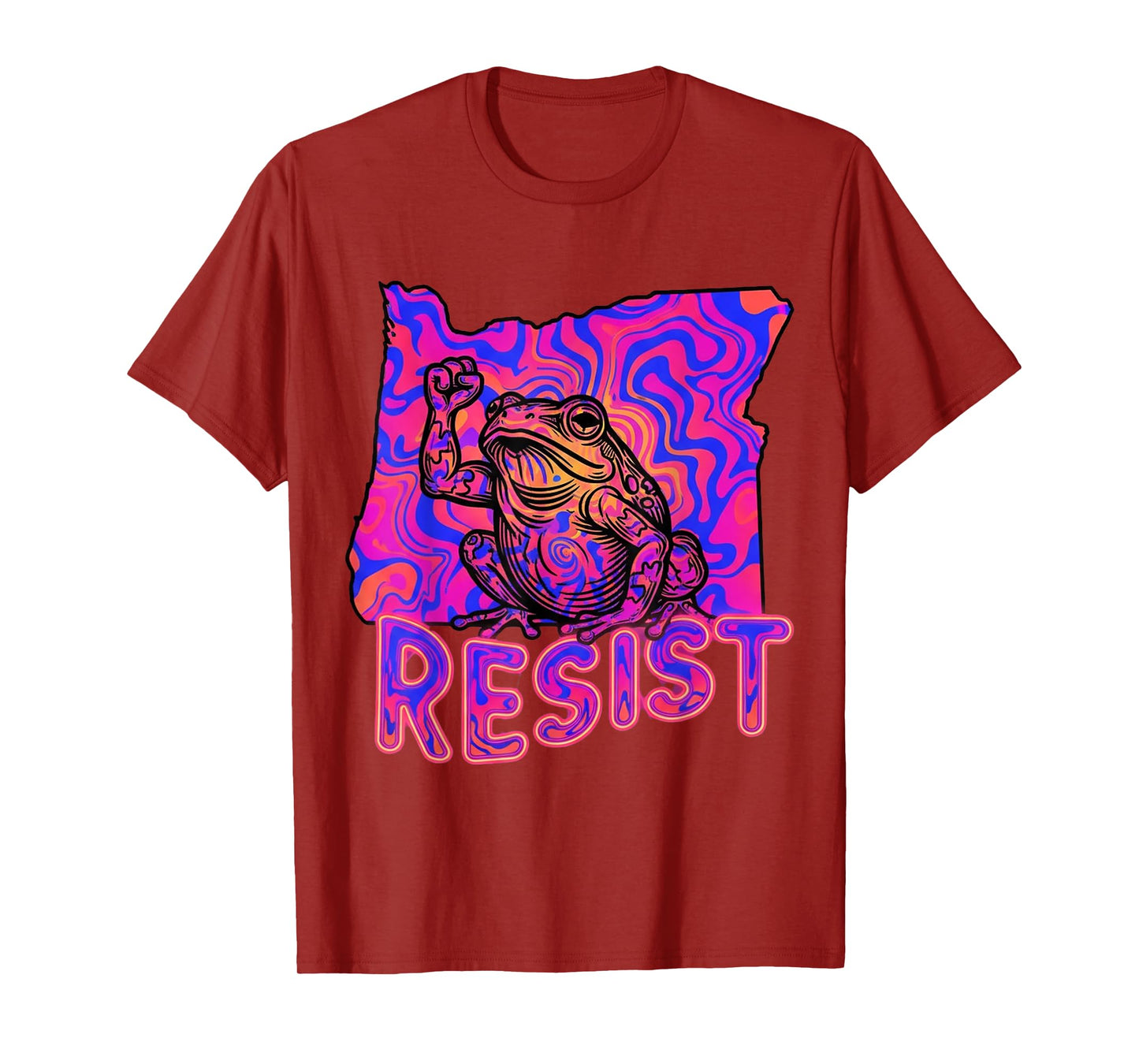 Portland Frog Protest Shirt Hippie Portland Frog Protest T-Shirt