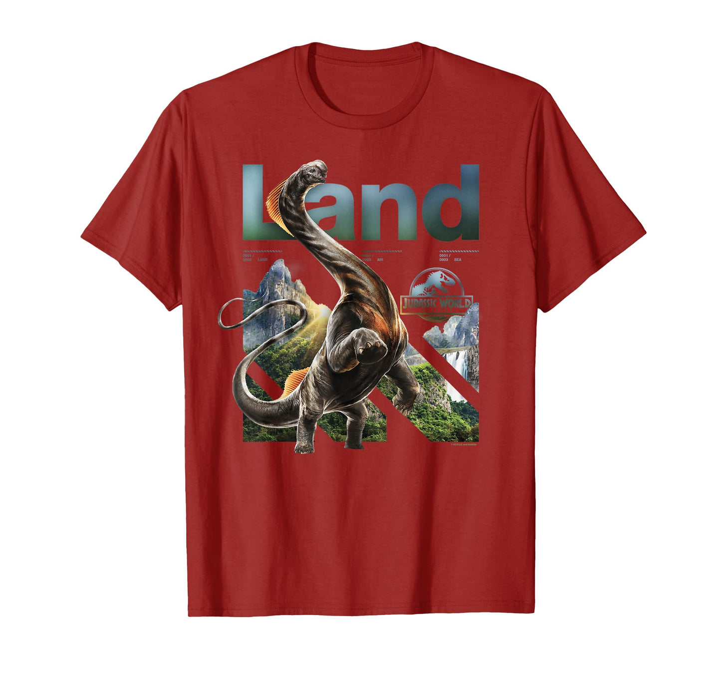 Jurassic World Rebirth Titanosaurus Land Dinosaur T-Shirt