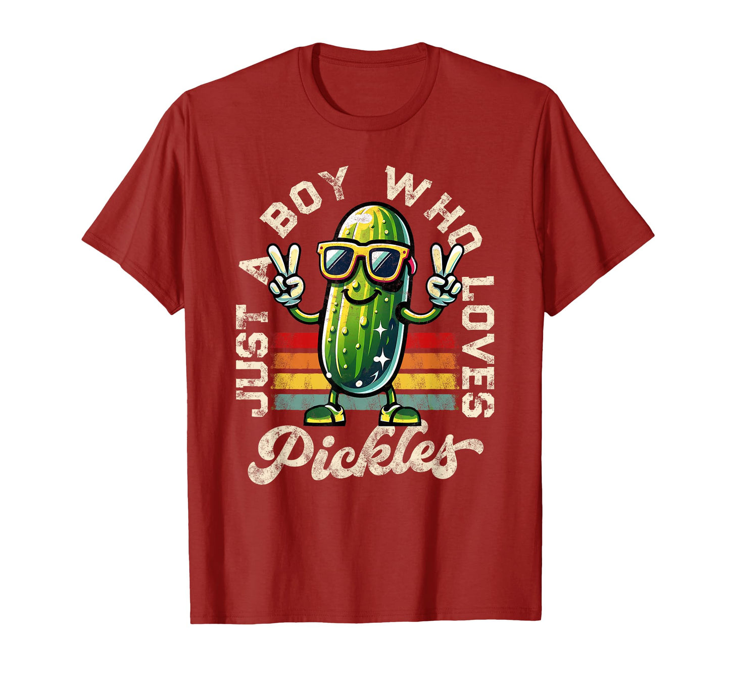 Just a Boy Who Loves Pickles Pickle Teen Boys Toddler Kid T-Shirt